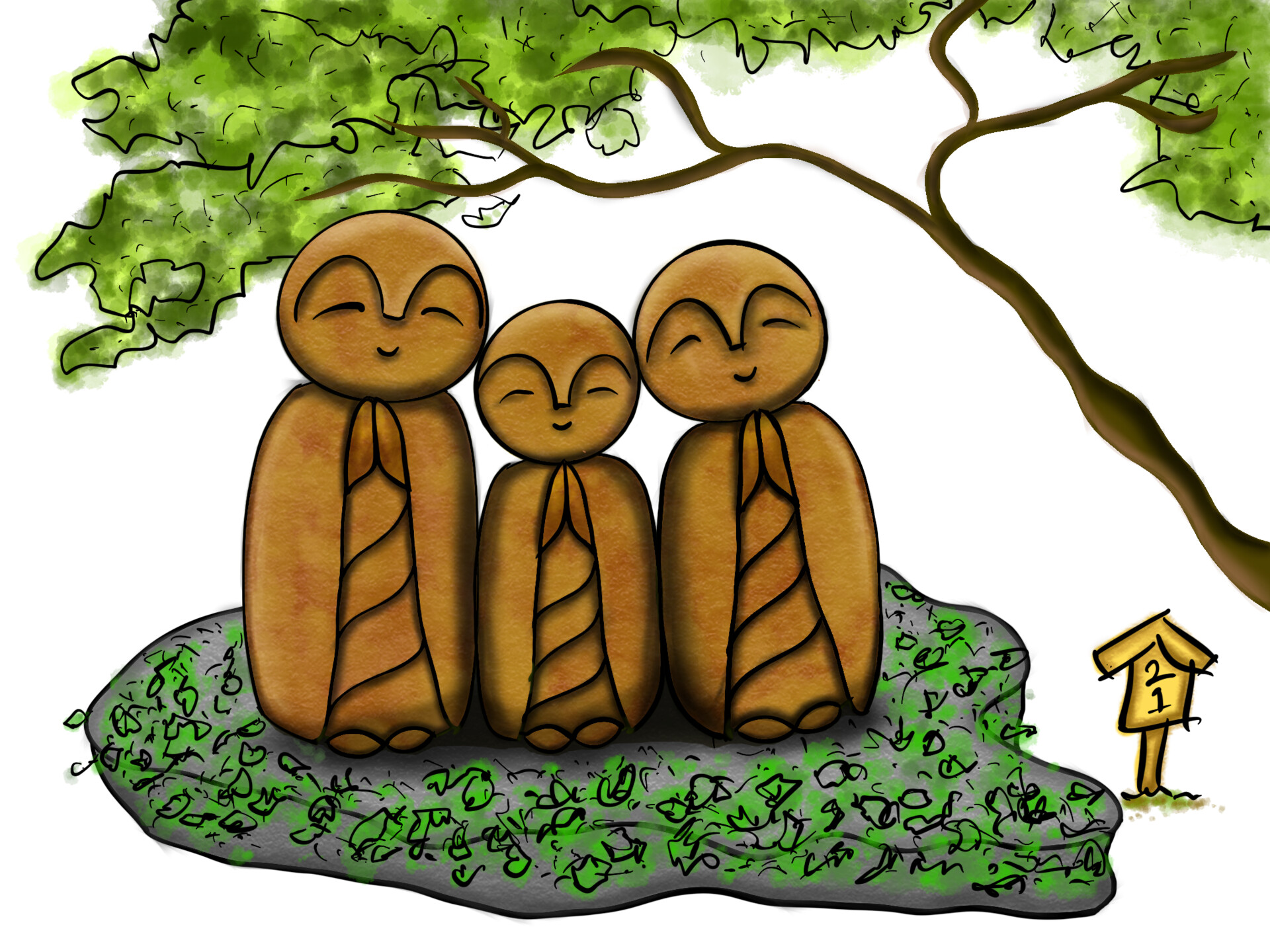 ArtStation Jizo Statue