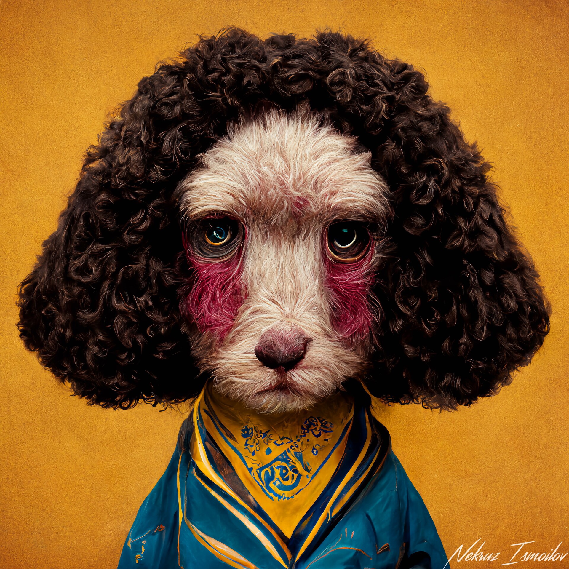 Dressed up poodle cheap