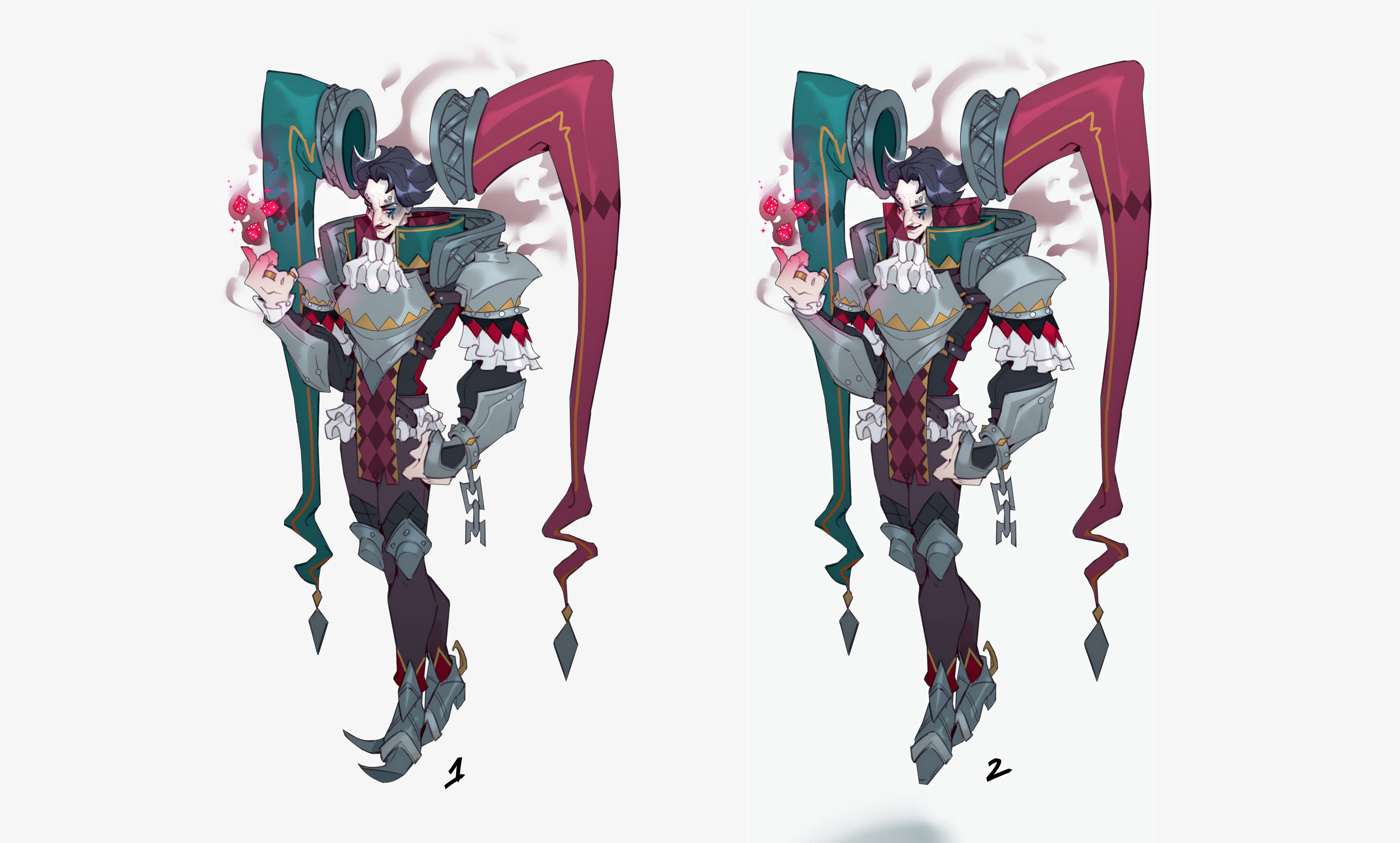 Final 2 iterations (changed height of layers around neck to give more breathing room there!) 