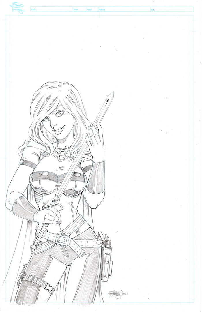 Scarlet Huntress: Reckoning sketch-up cover.

Pencils, inks, and colors by Sean Forney

Scarlet Huntress copyright and registered trademark Stephanie and Sean Forney