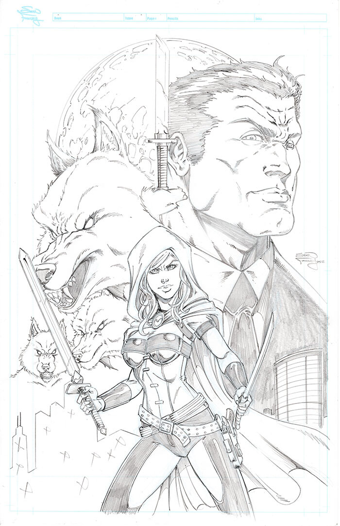 Scarlet Huntress: Reckoning (Issue 5. 2022) Main cover

Pencils, inks, and colors by Sean Forney

Scarlet Huntress is copyright and registered trademark to Stephanie and Sean Forney 