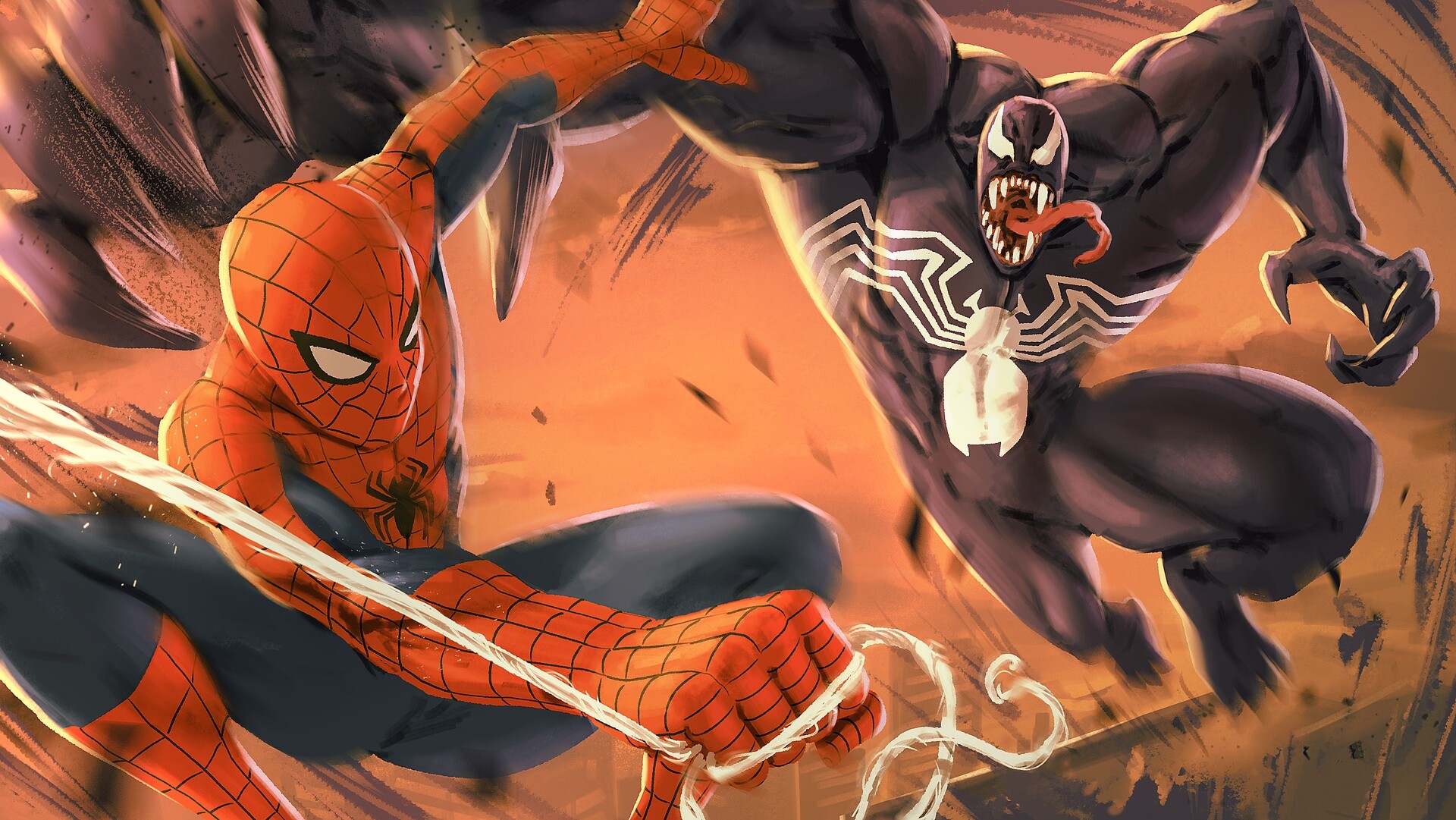Artstation Spiderman Vs Venom 2376