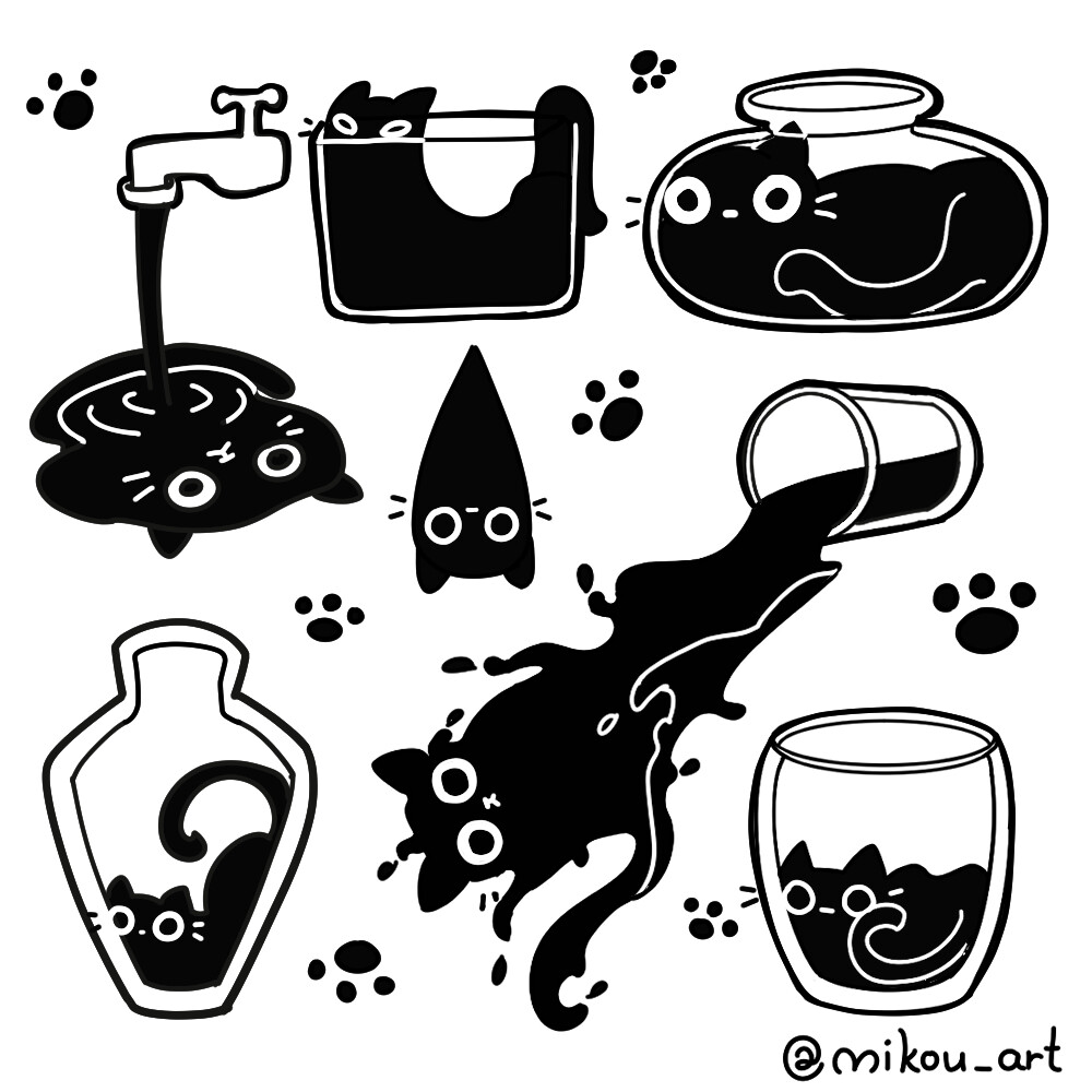 Liquid Black Cats