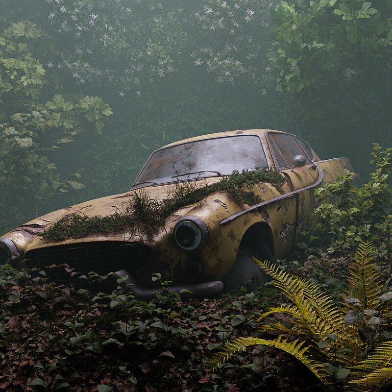 Abandoned car