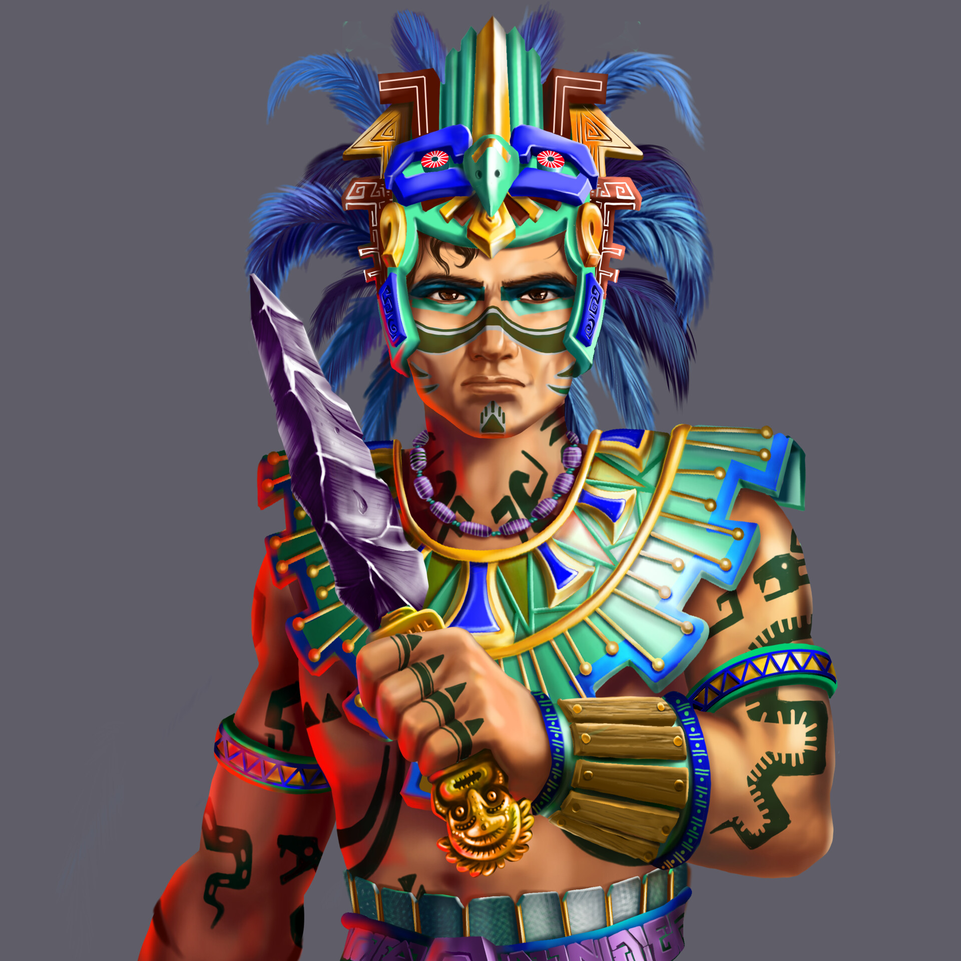 ArtStation - mayan king