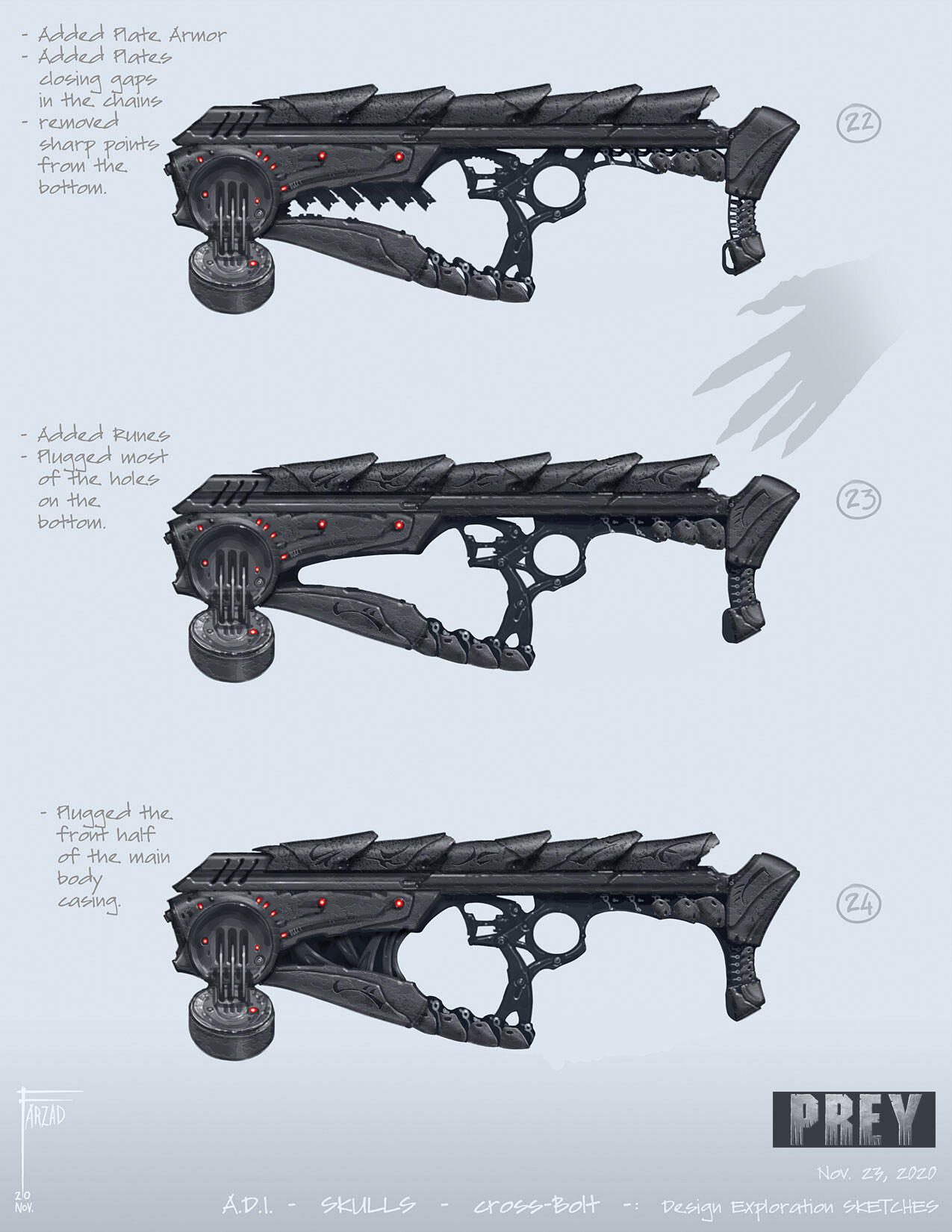 predator weapons drawings