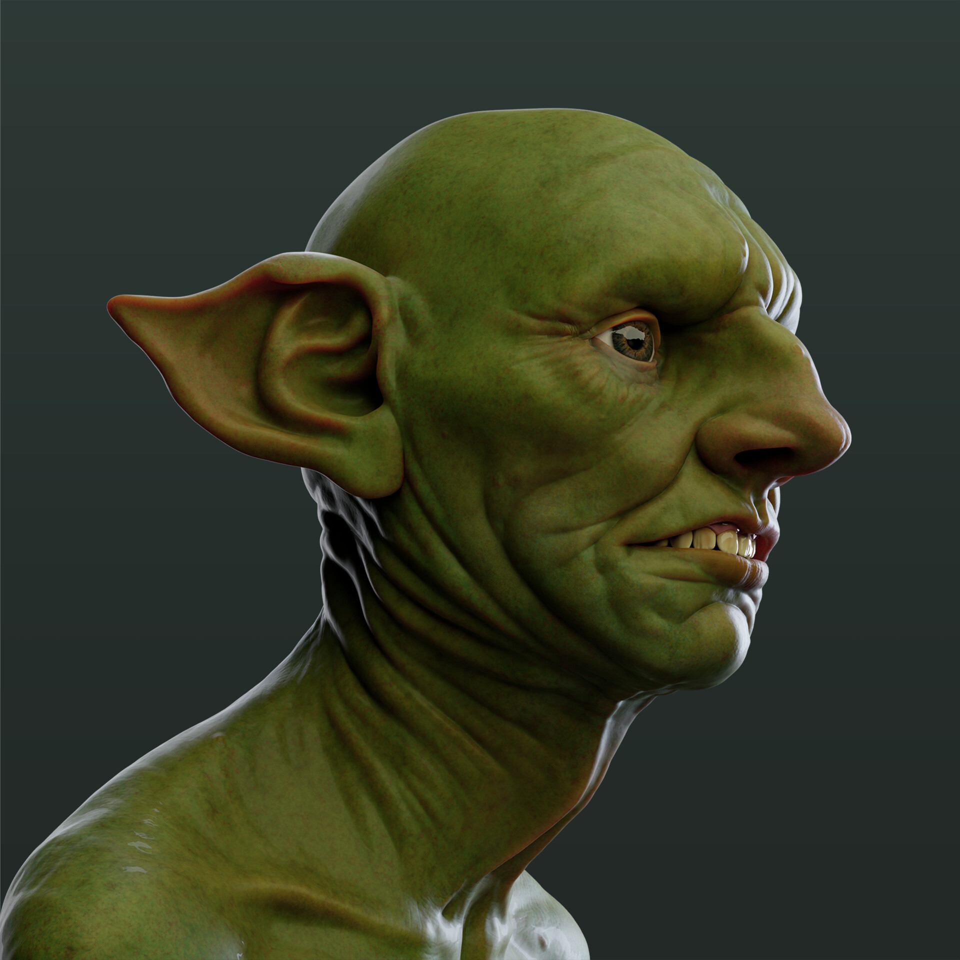 Bruno Macías - Goblin bust sculpt