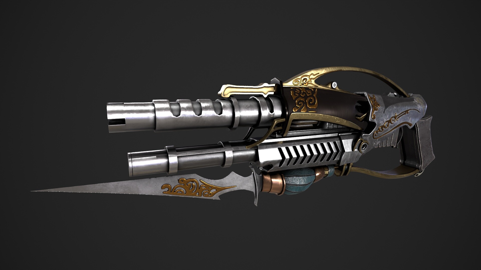 ArtStation Futuristic Gun