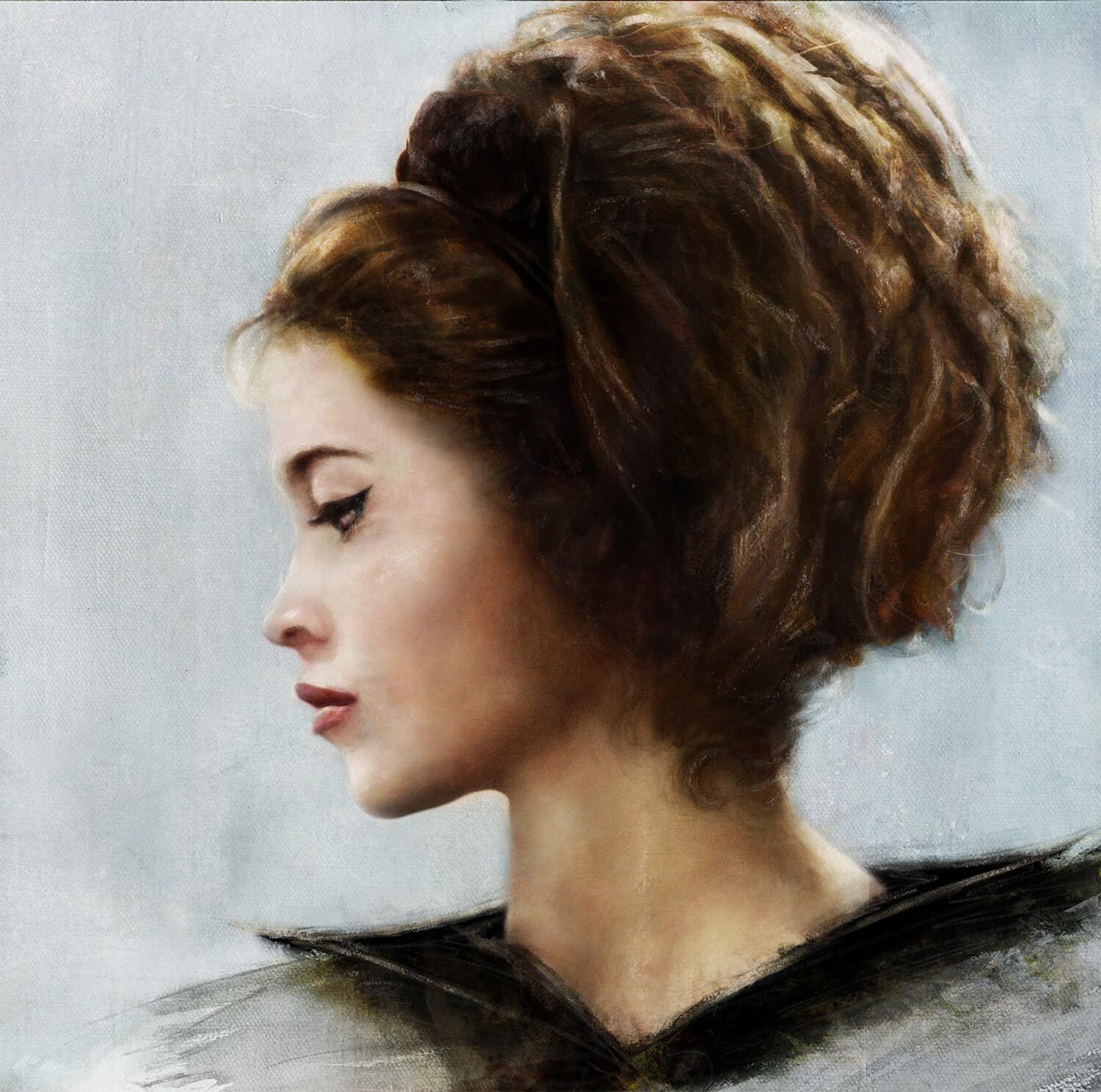 ArtStation Digital Portrait in in traditional art style