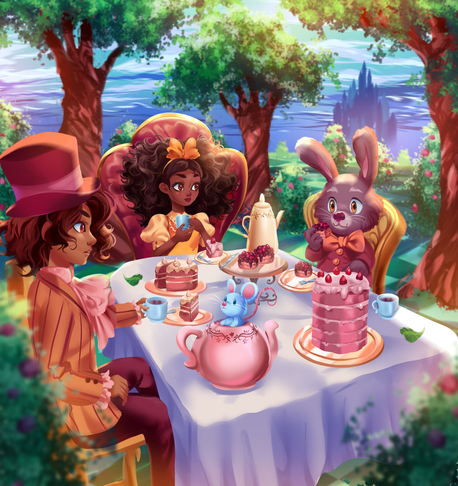 A Golden Afternoon Alice in Wonderland Tea Party