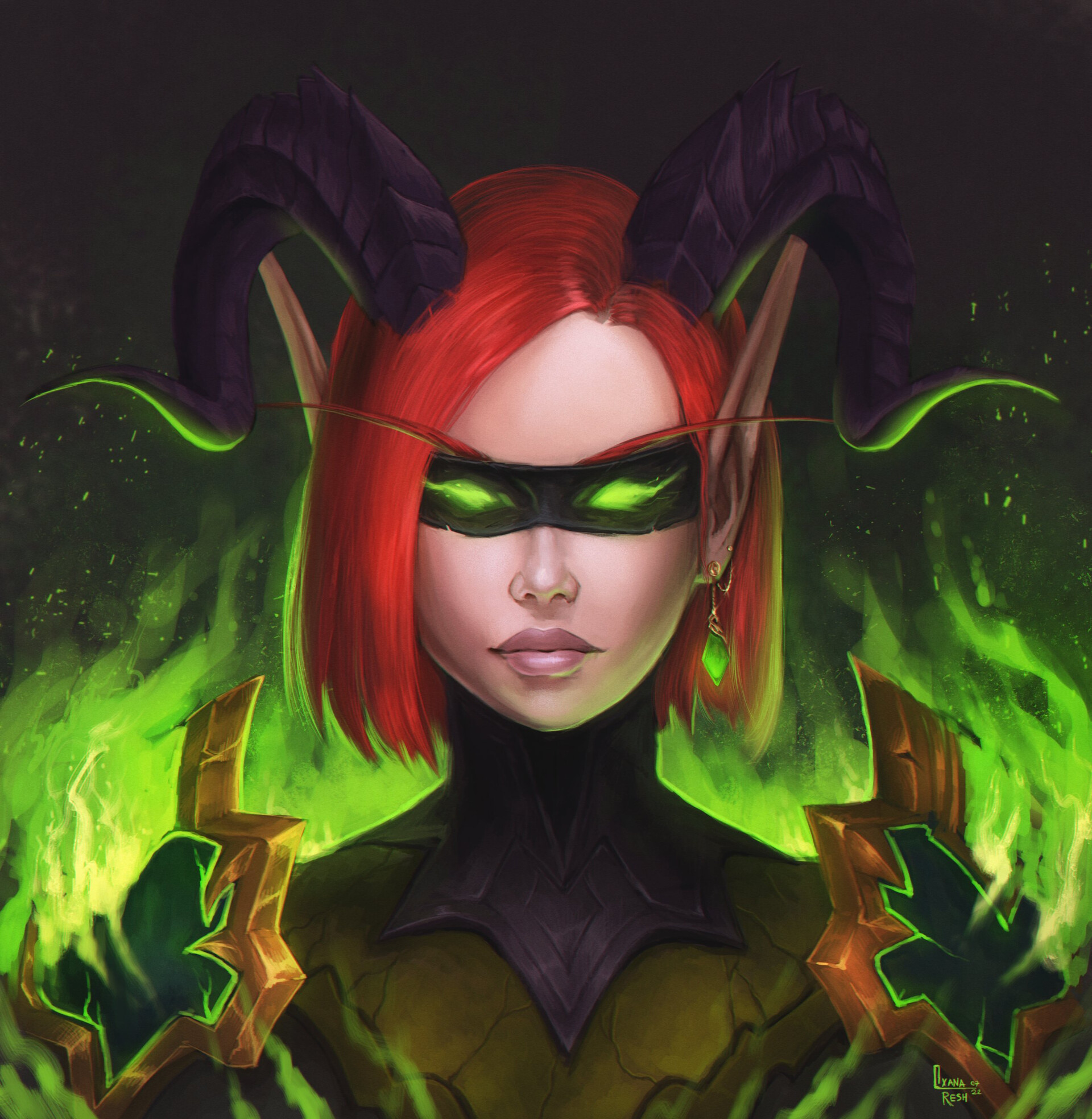 ArtStation demon hunter portrait