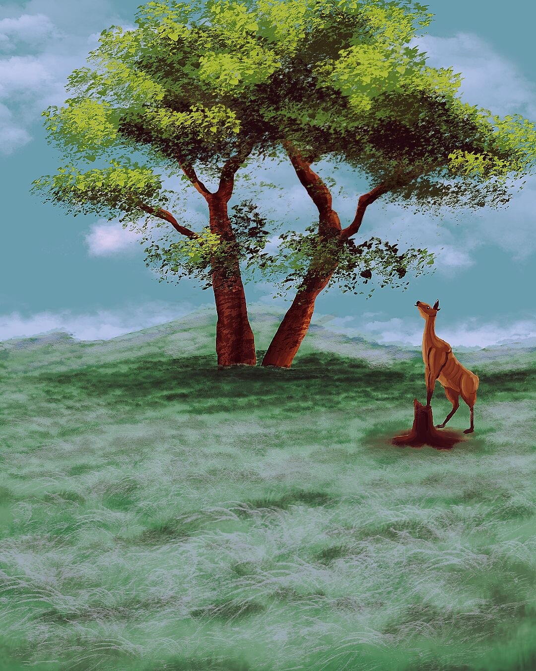 ArtStation Open grass valley