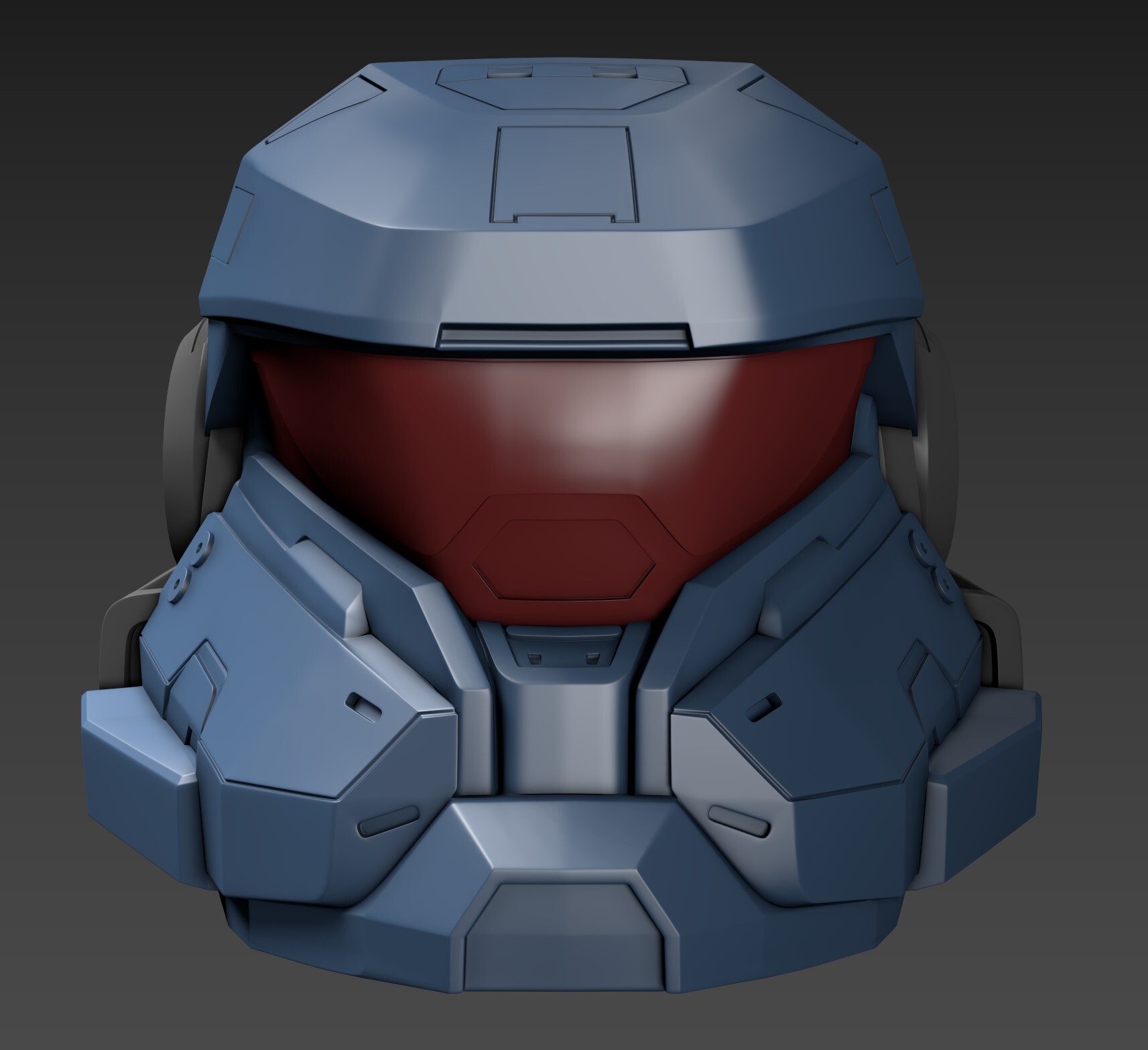 Halo 5 Master Chief Helmet for Cosplay 3D model 3D printable