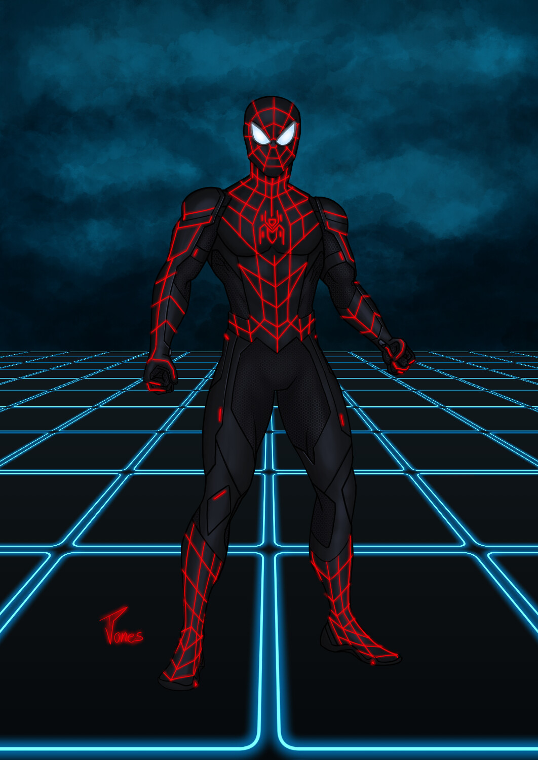 ArtStation - Spider-Man in Tron