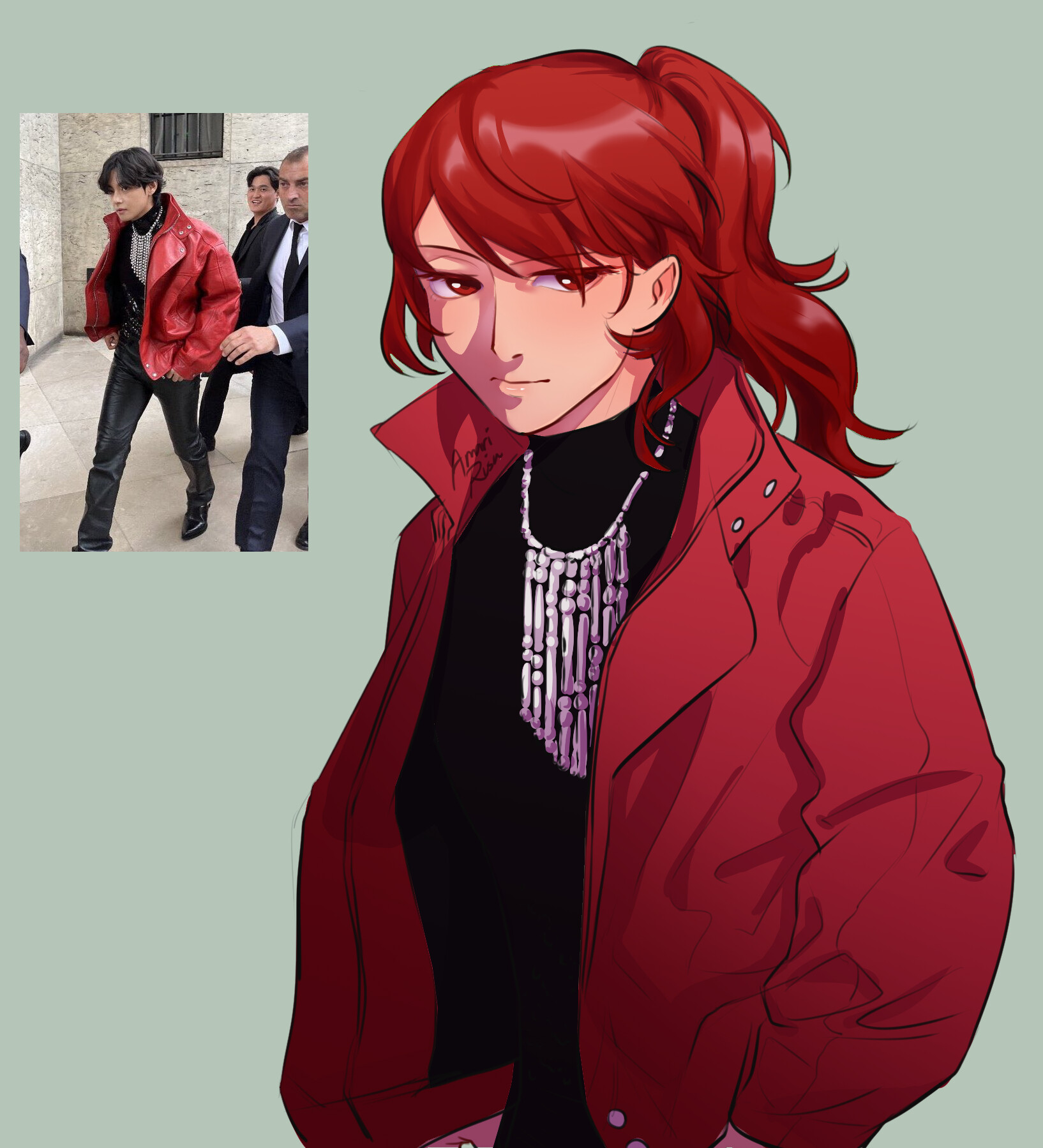 ArtStation Red leather