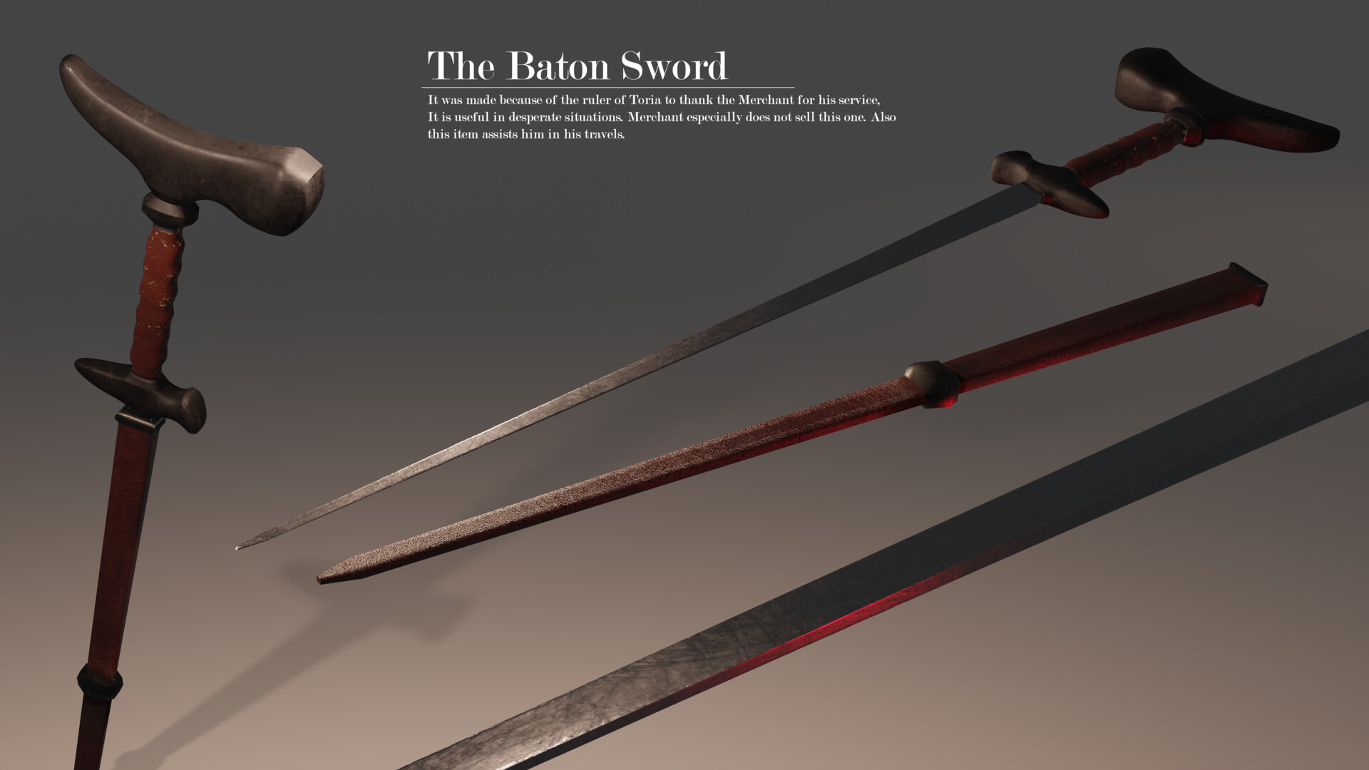 ArtStation - The Baton Sword