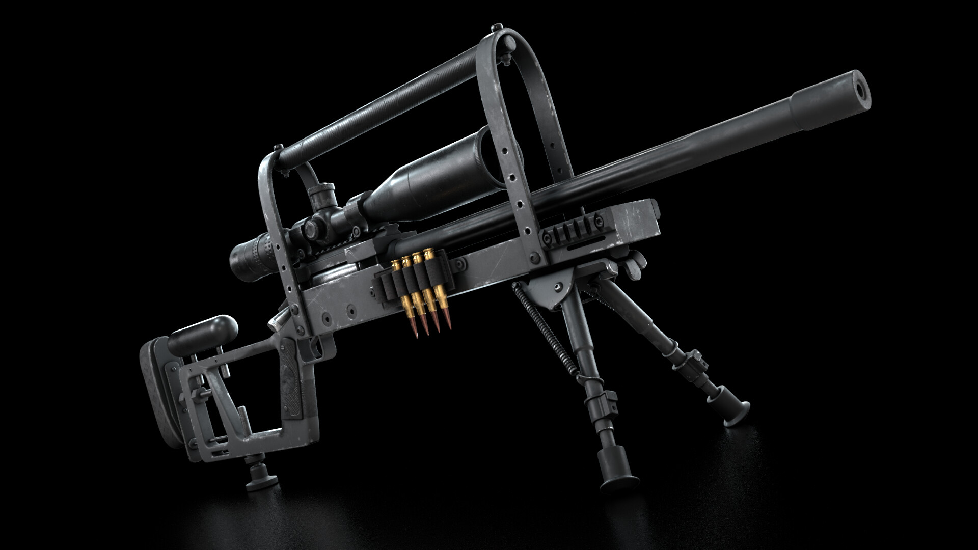 ArtStation - The Black King - D&L MR-30 PG Rifle