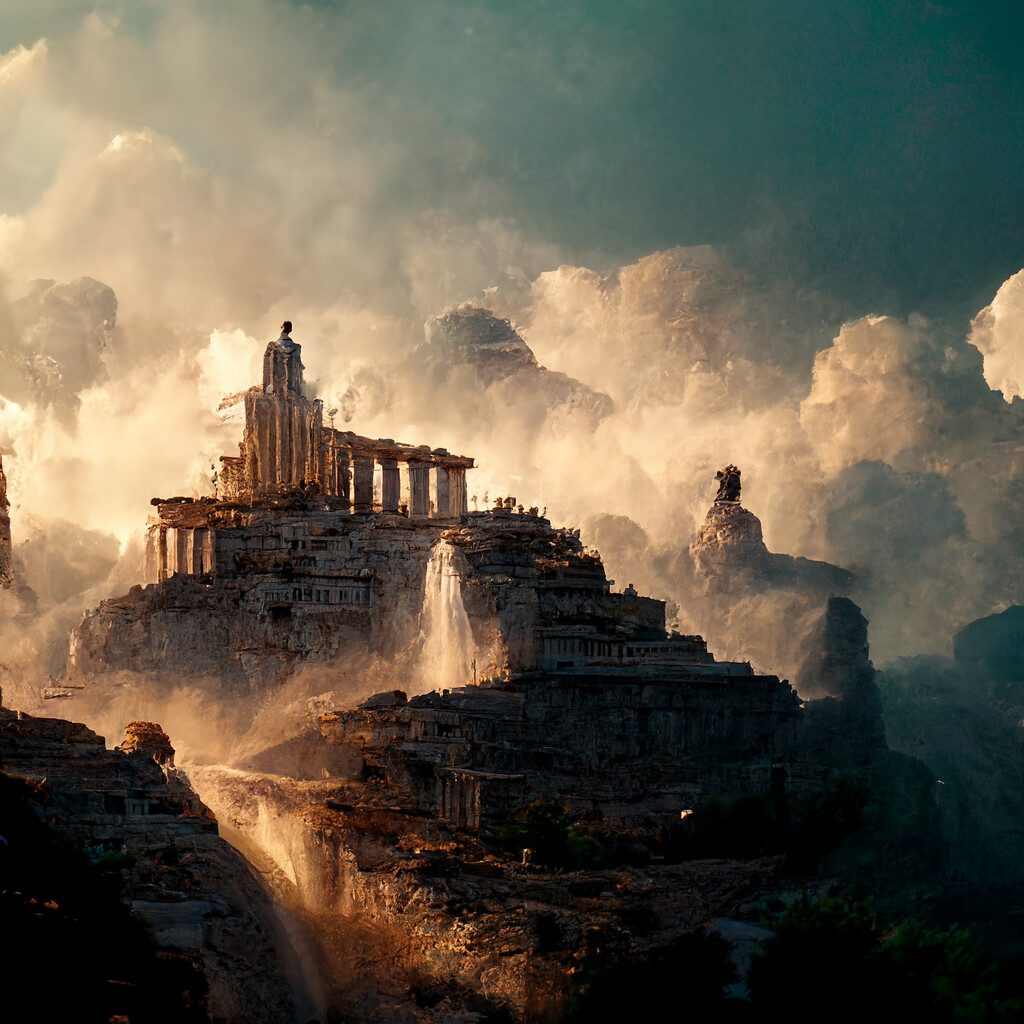 ArtStation - "Mount Olympus" Reimagined by AI