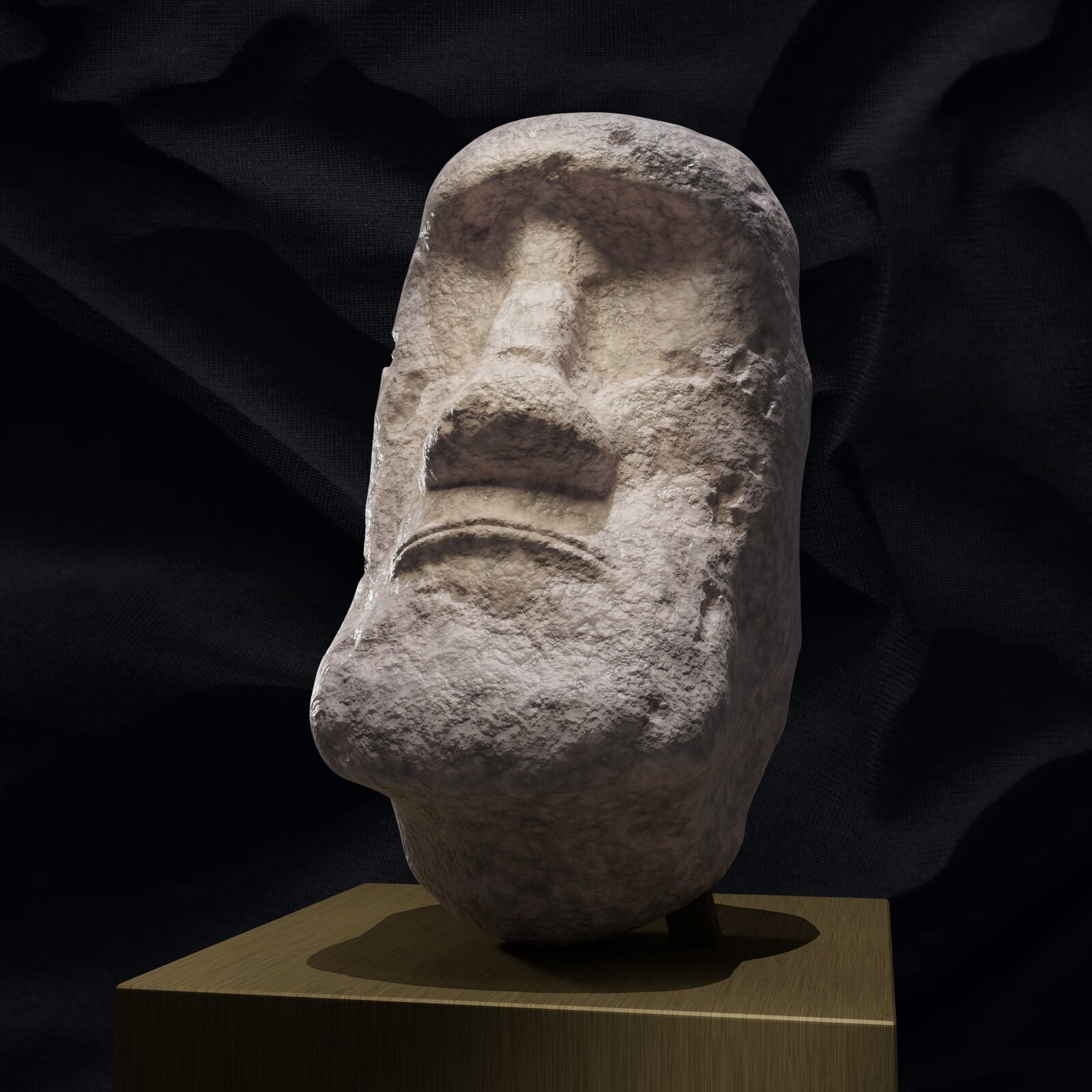 Moai Head - Blender Sculpt to Unity Game Asset