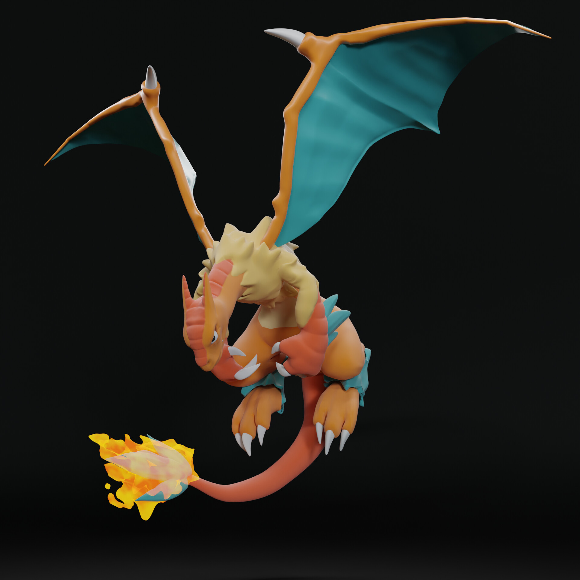 ArtStation Charizard + Archeops Fusion