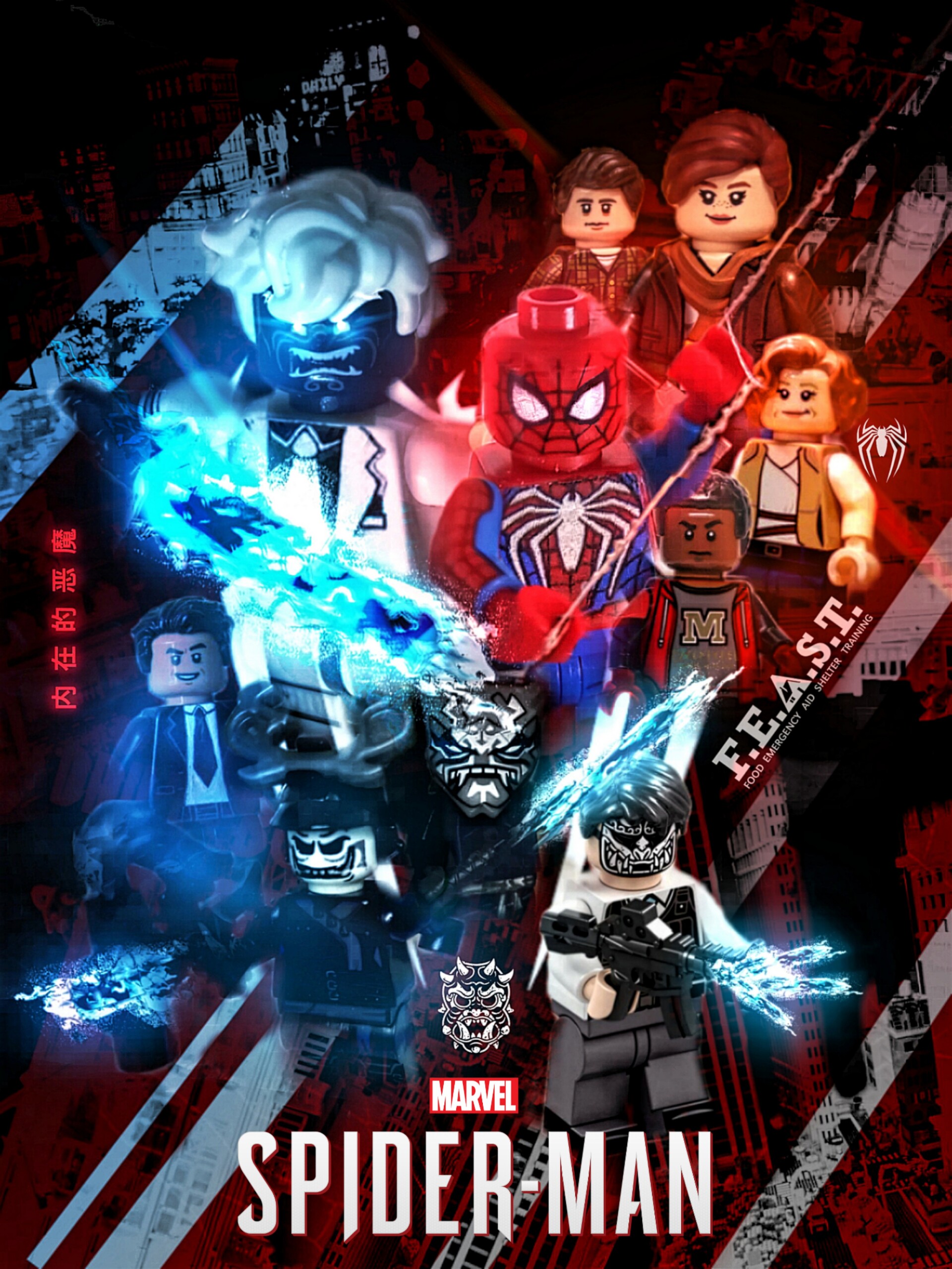 ArtStation - Marvel's - Poster in LEGO!