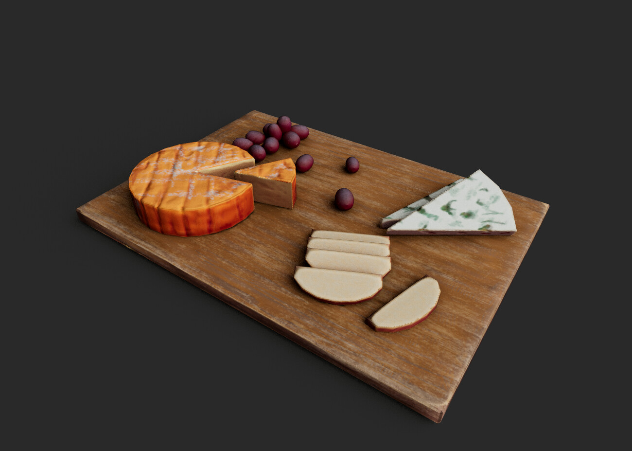 ArtStation Cheese and Fruit Board