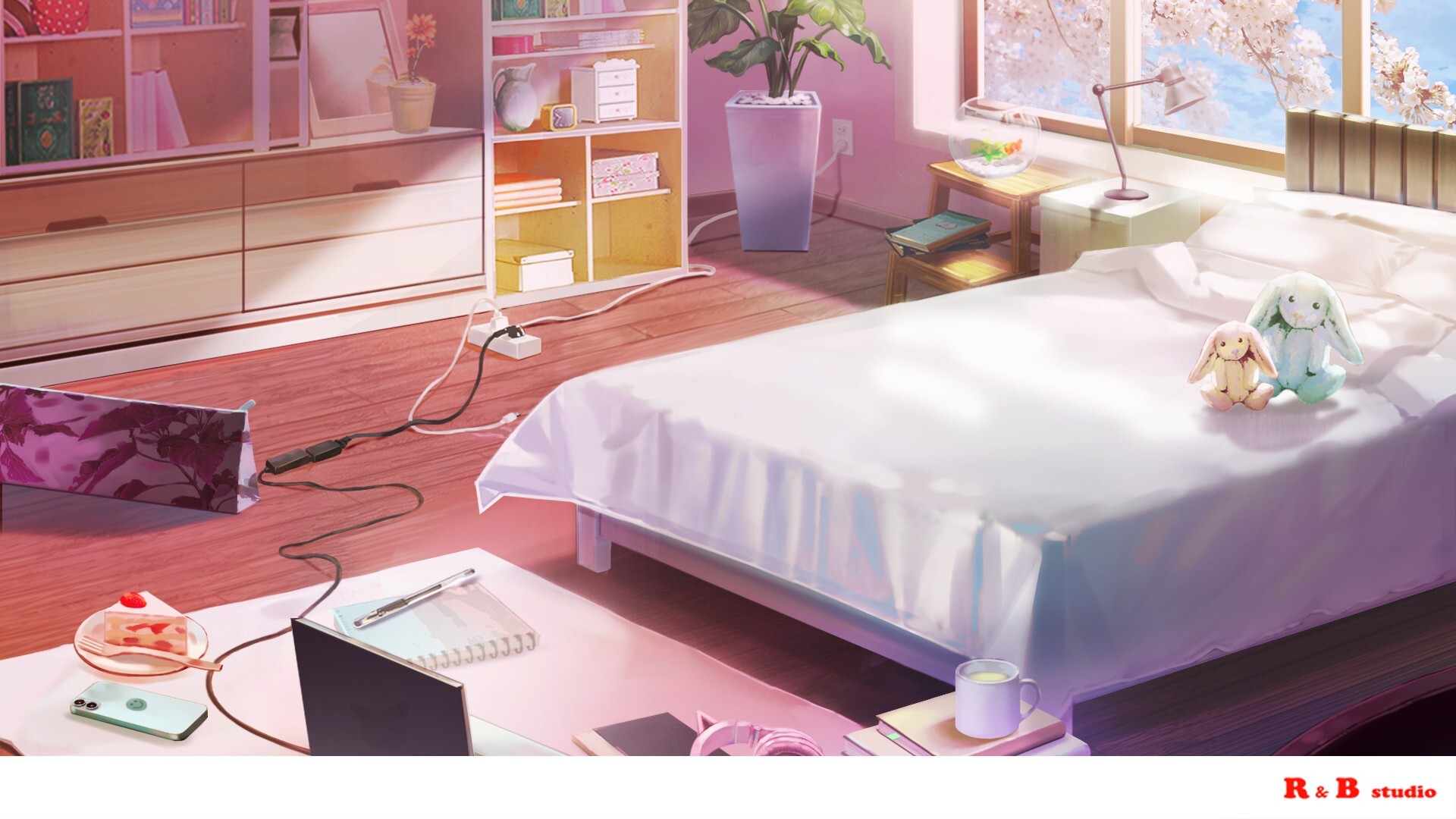 ArtStation Pink Room (animation background)