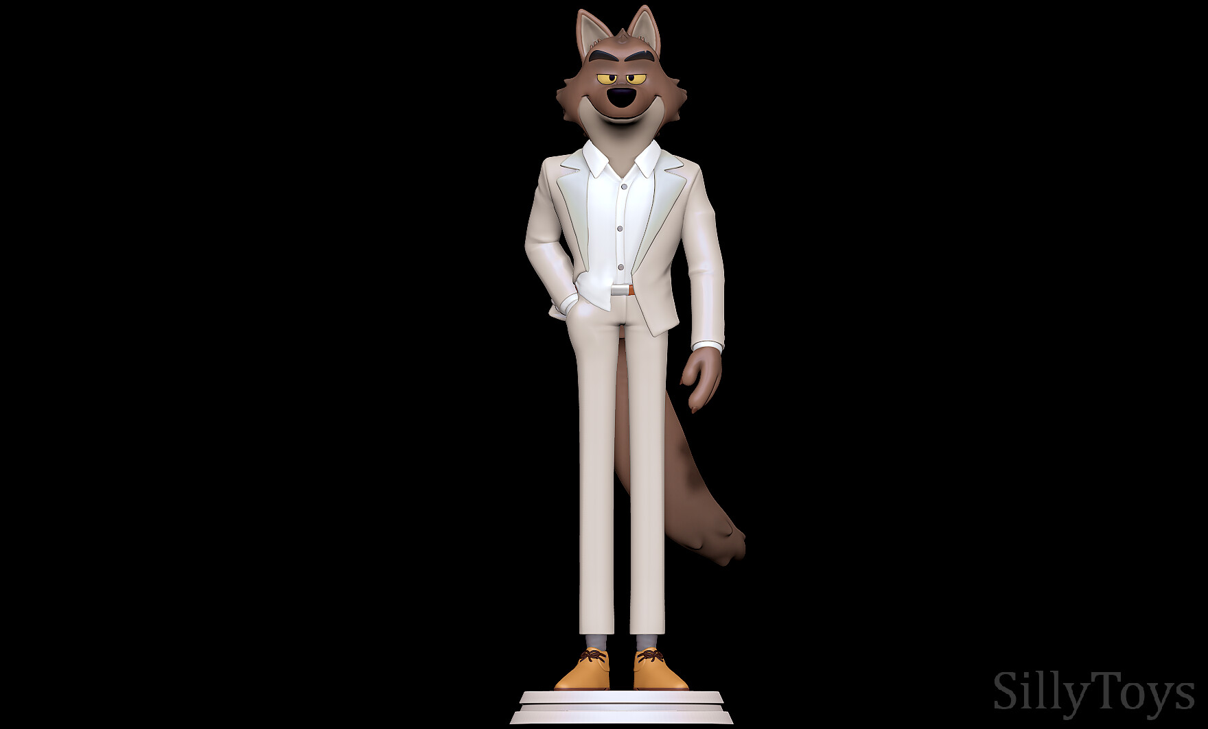 3d Wolf Model