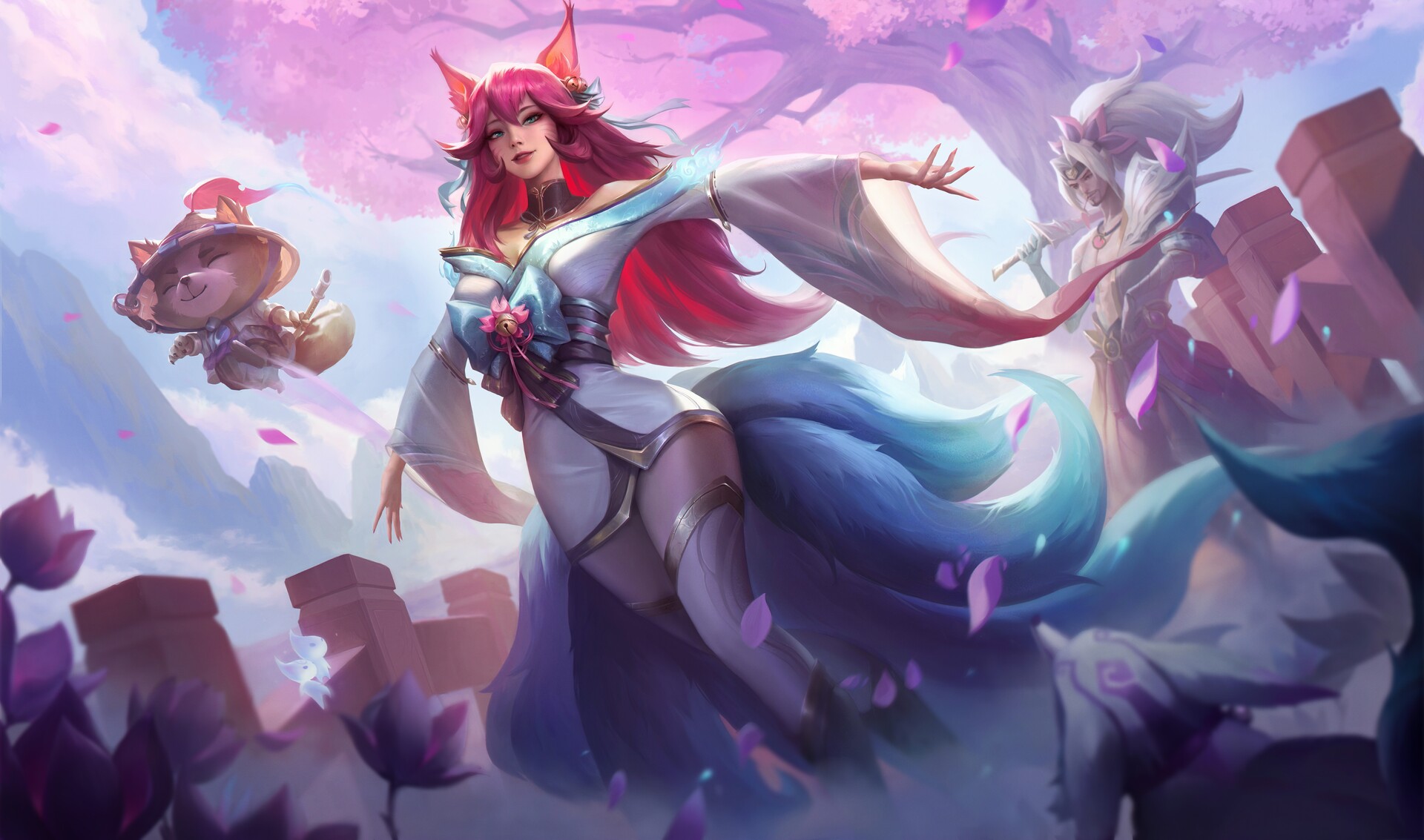 ArtStation - 绽灵节灵魂莲华阿狸Soul Blossom Soul Lotus Ahri