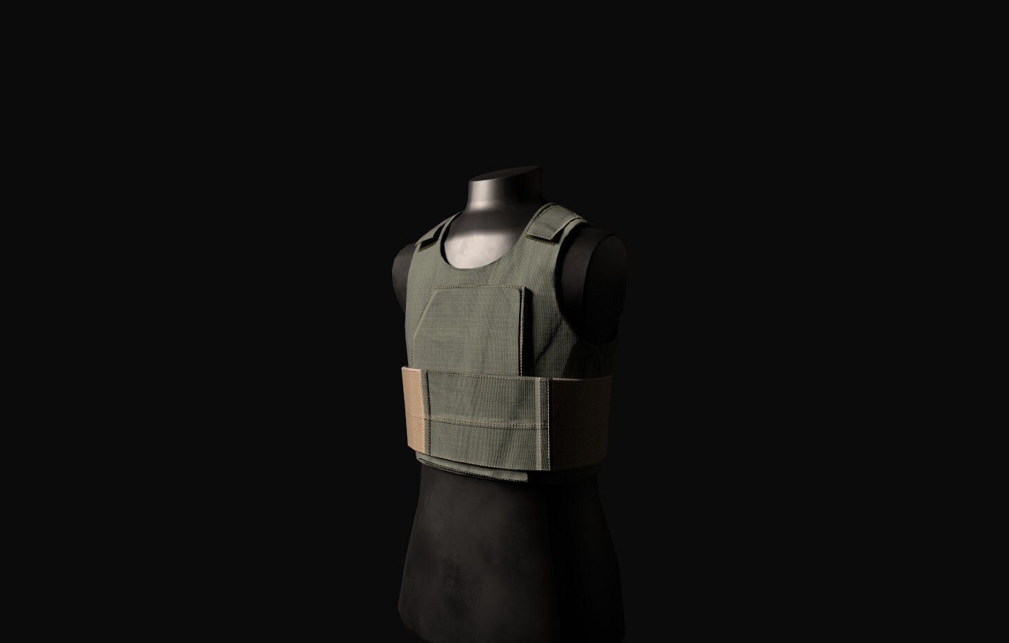 Ankur Aggarwal Armored Vest Ranger PS930 low Poly with detailed textures