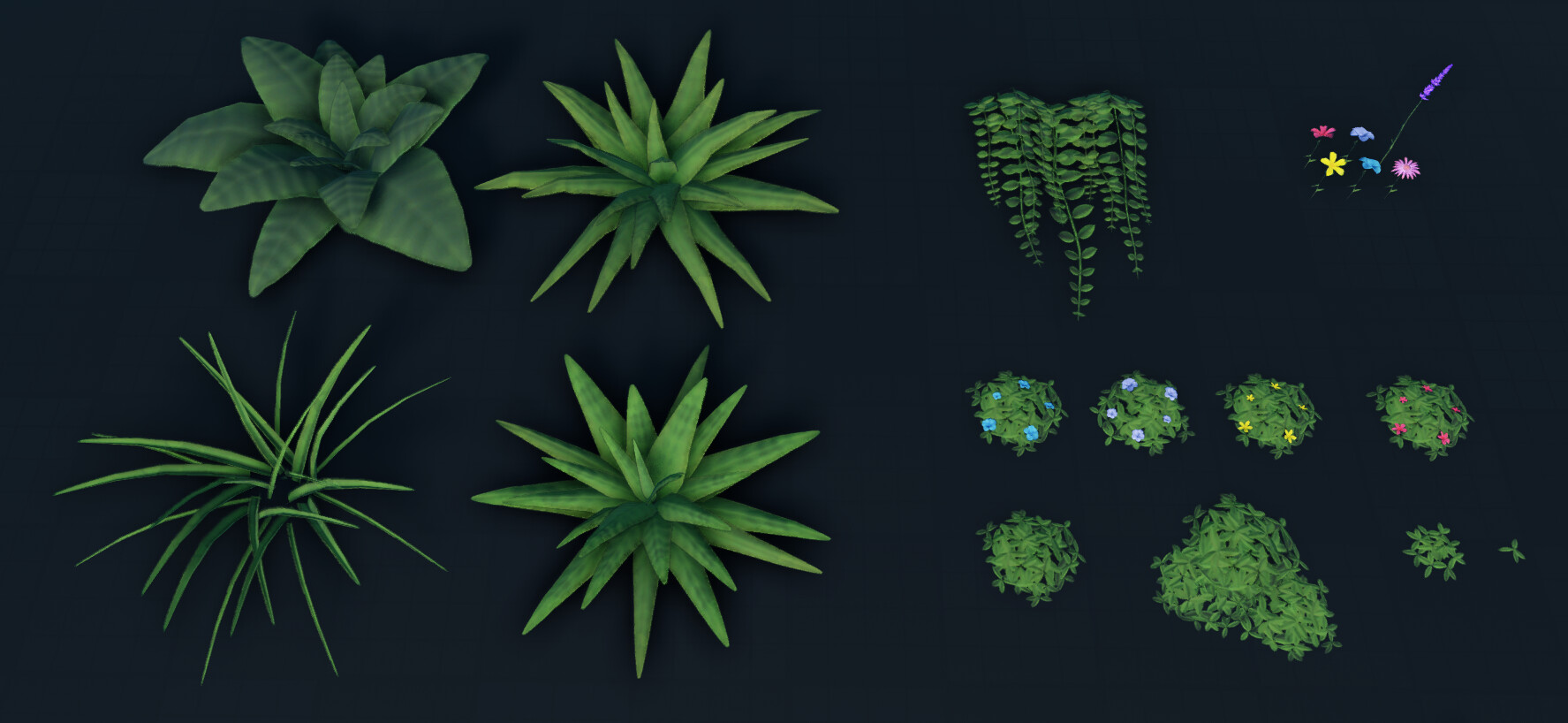 ArtStation Stylized foliage & Ground cover