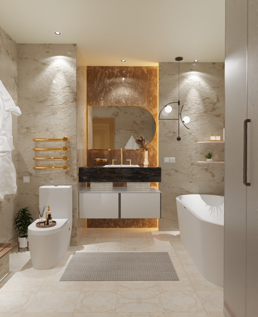 ArtStation Modern Washroom