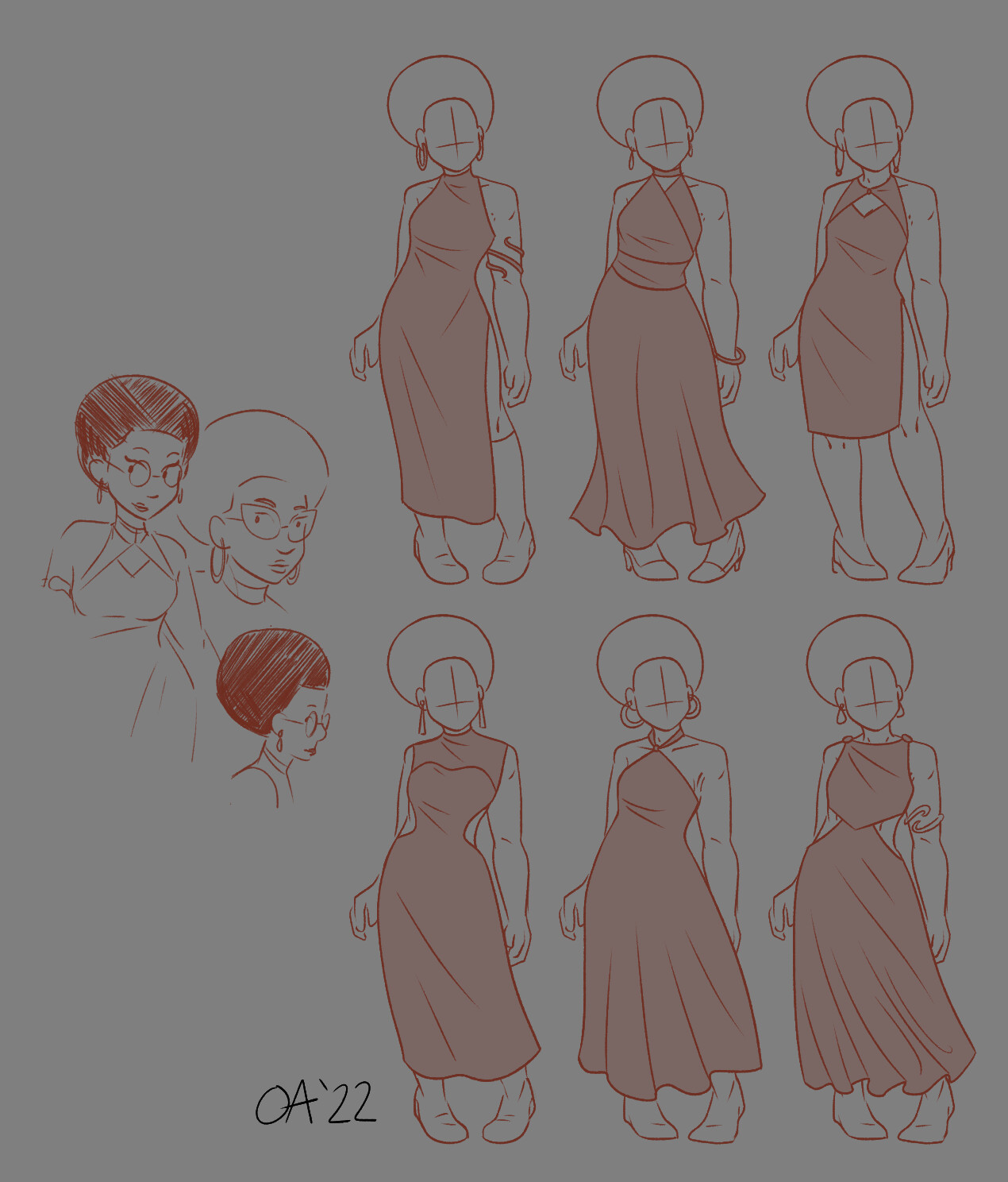 Exploring different silhouettes 