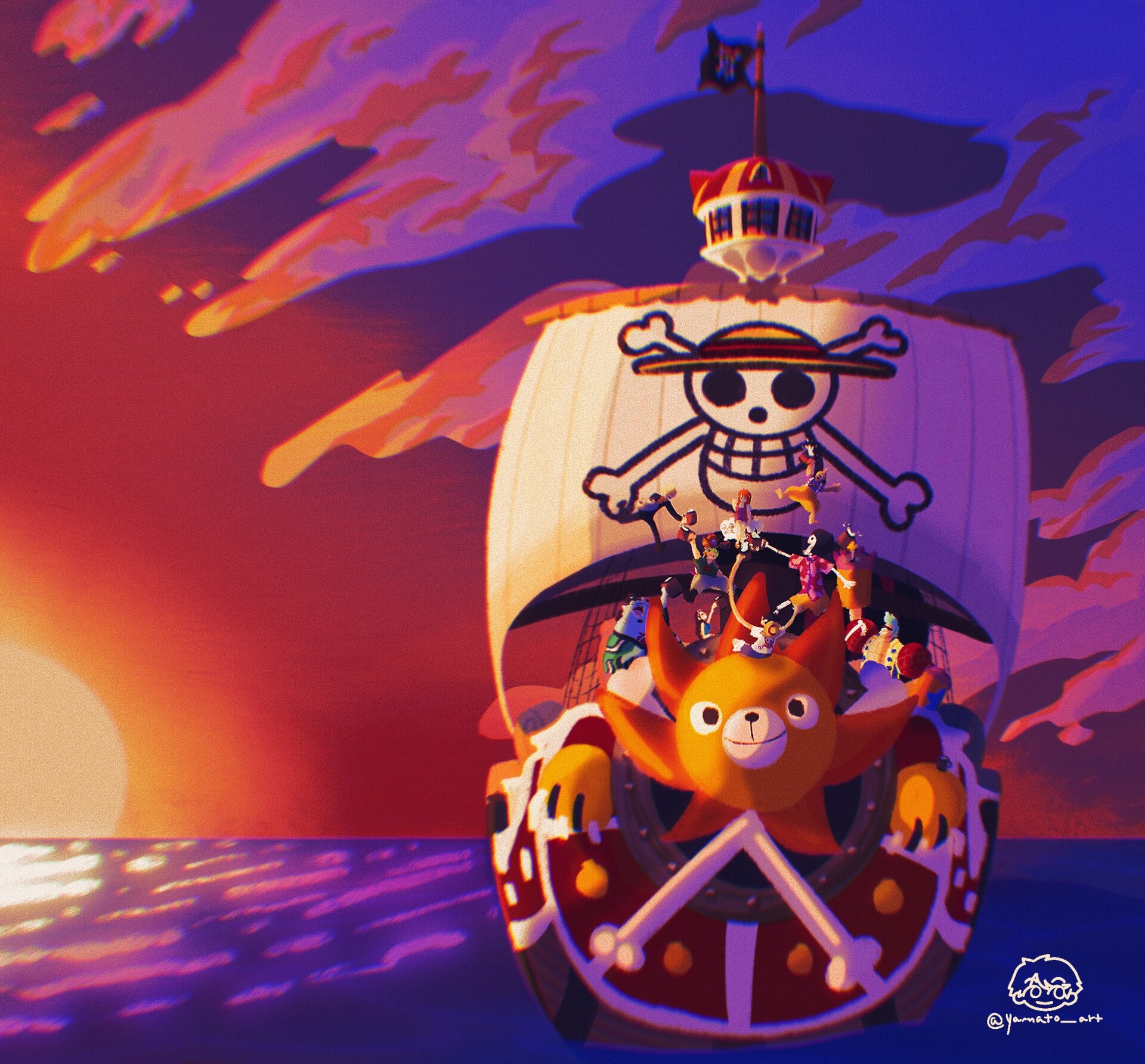 ArtStation - Thousand Sunny From One Piece
