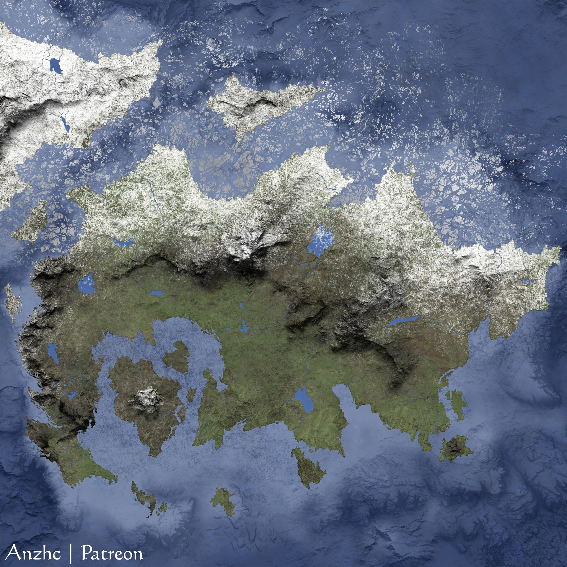 ArtStation - Upper Continent(Great name btw, i know) | Rework of my old ...