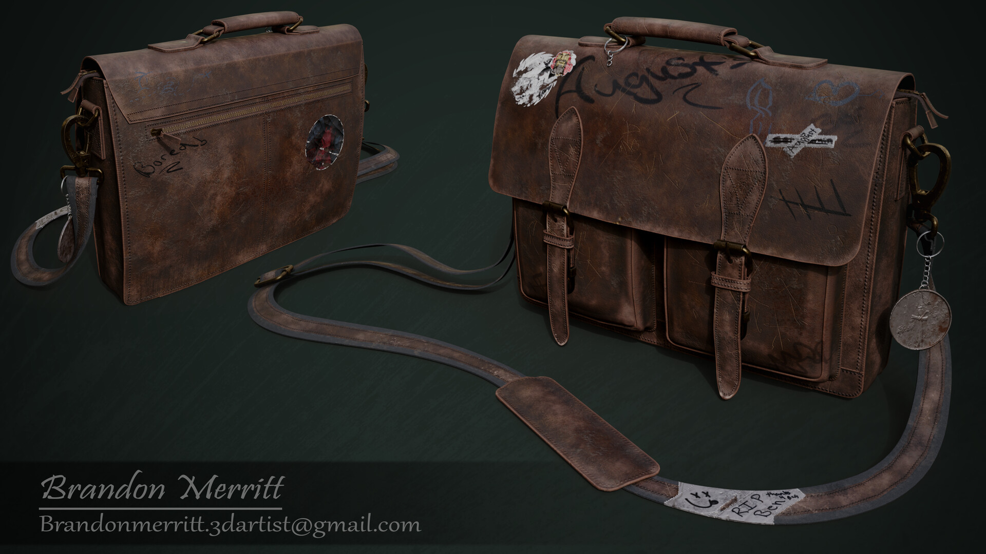 BrandonMerritt August's Leather Briefcase