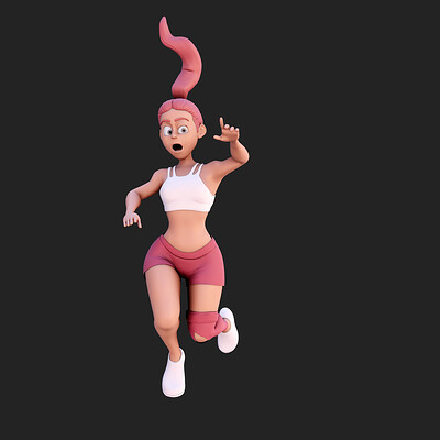 Posing Female Gymer - Character Design in Blender 3.0