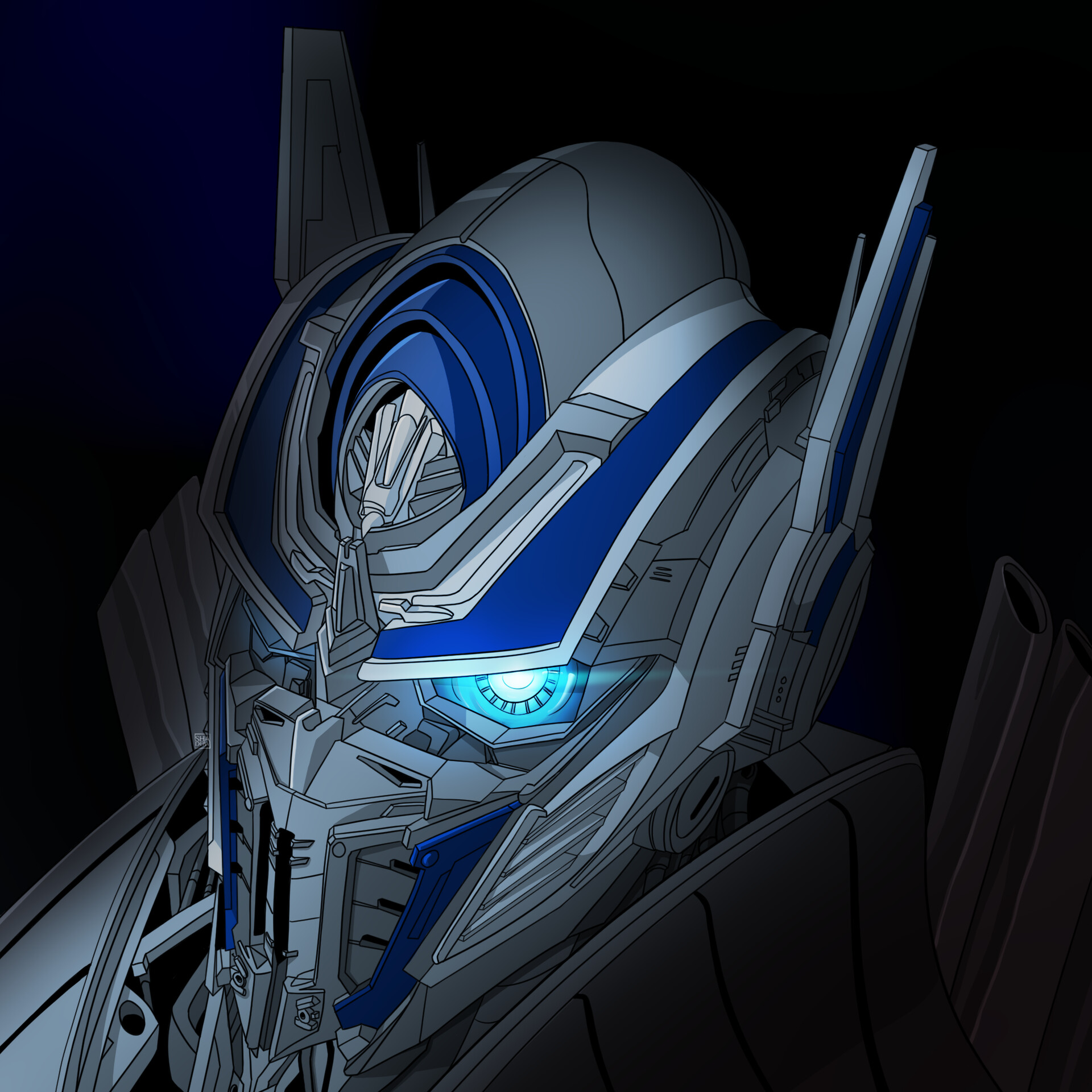 ArtStation - Optimus Prime (Bayverse) head details