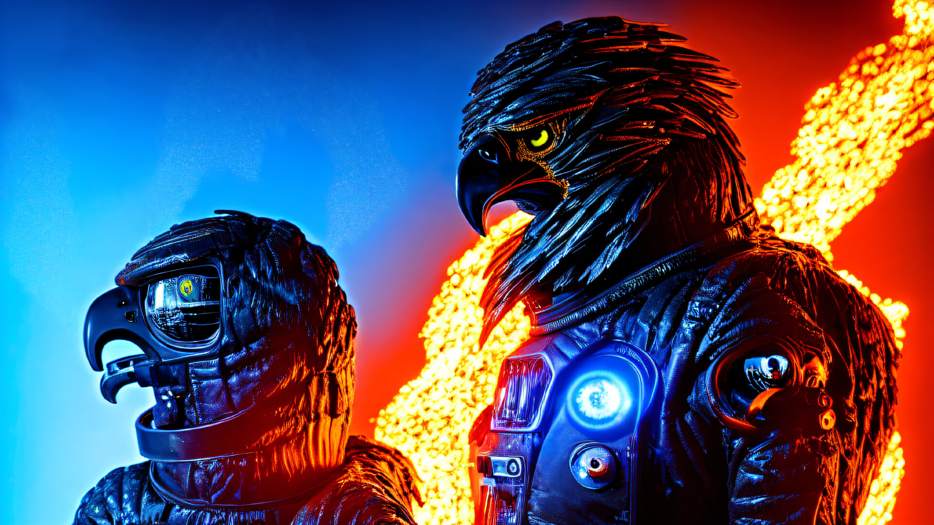 ArtStation - Cosmic eagle bros