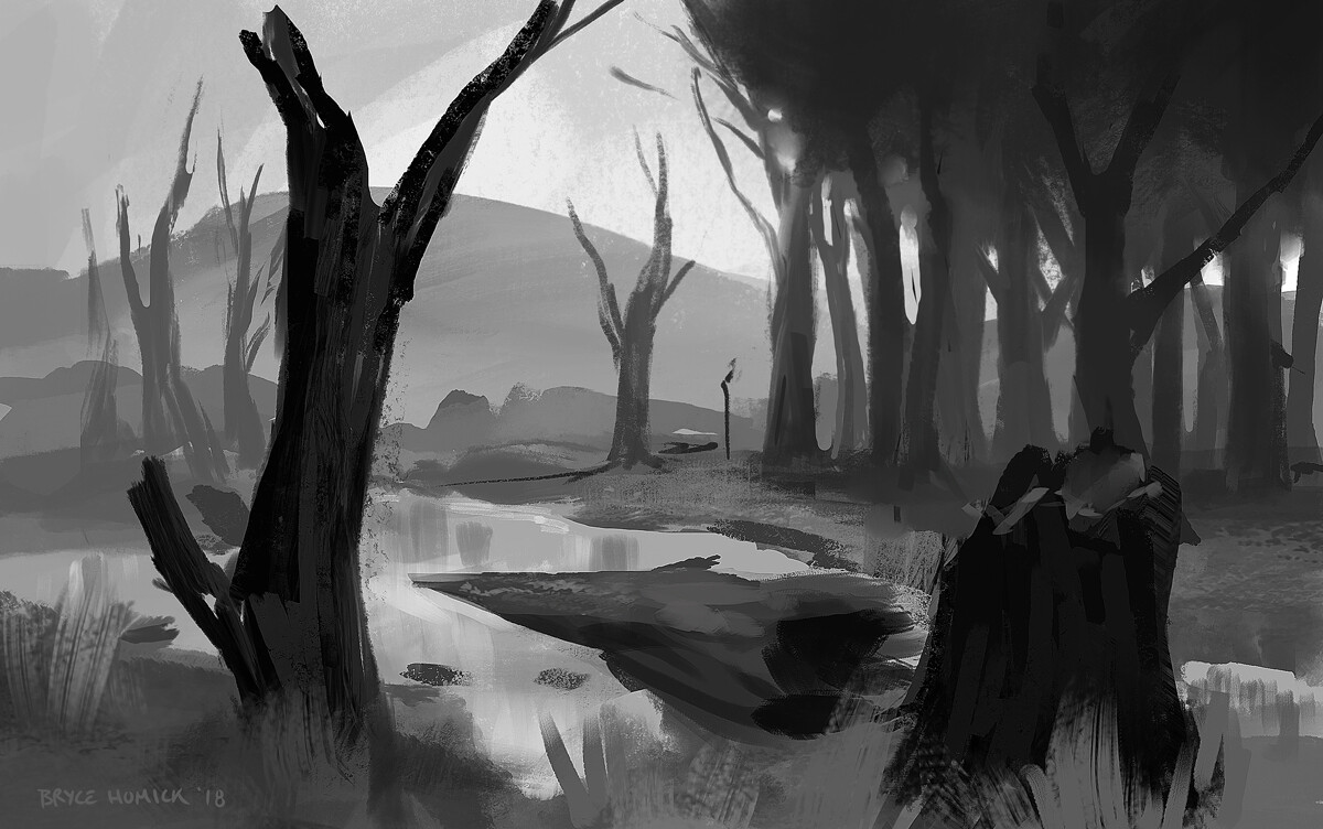 Day 27 - More experiments mixing Photoshop + Procreate