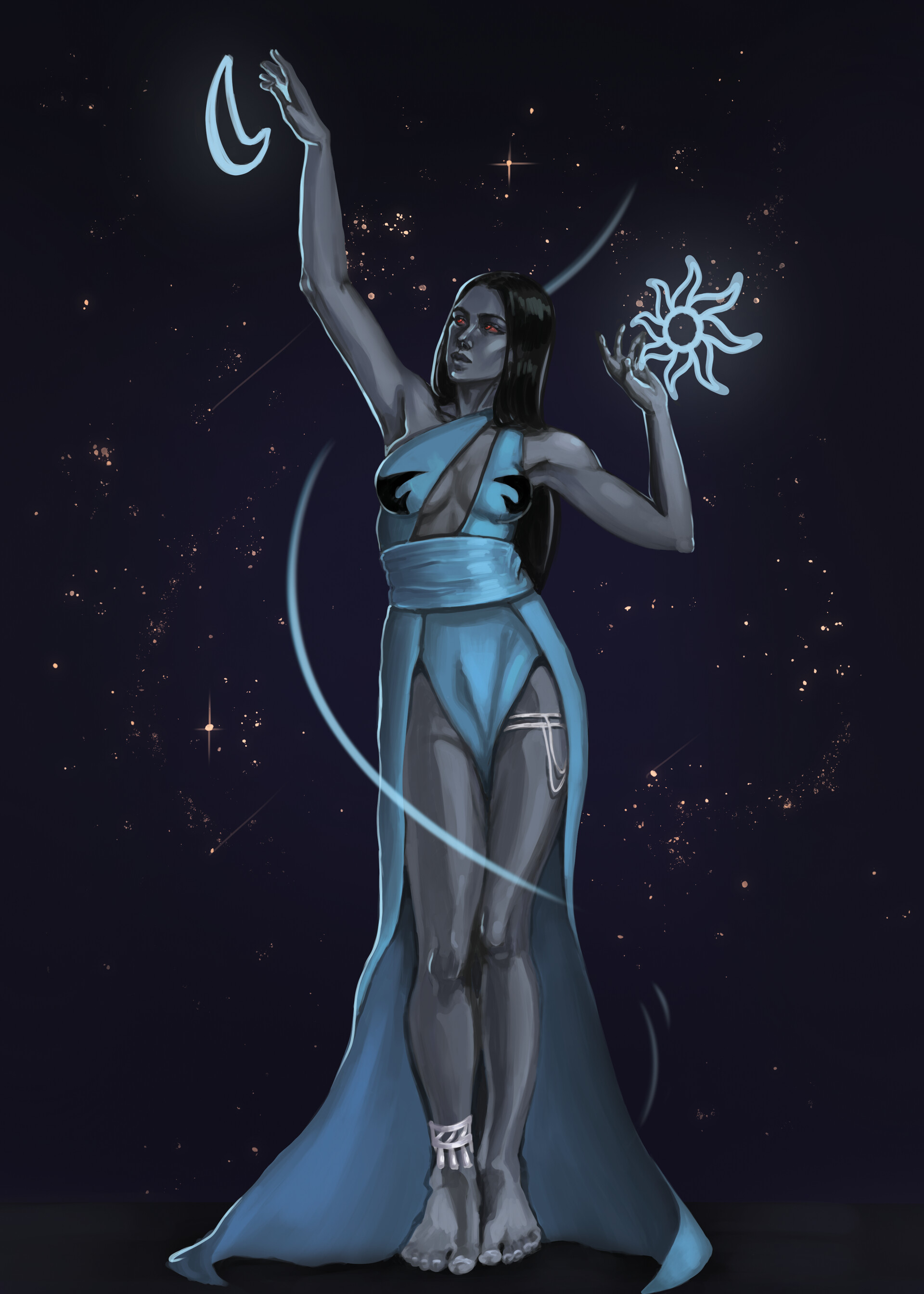 Artstation azura the daedric prince of dusk and dawn