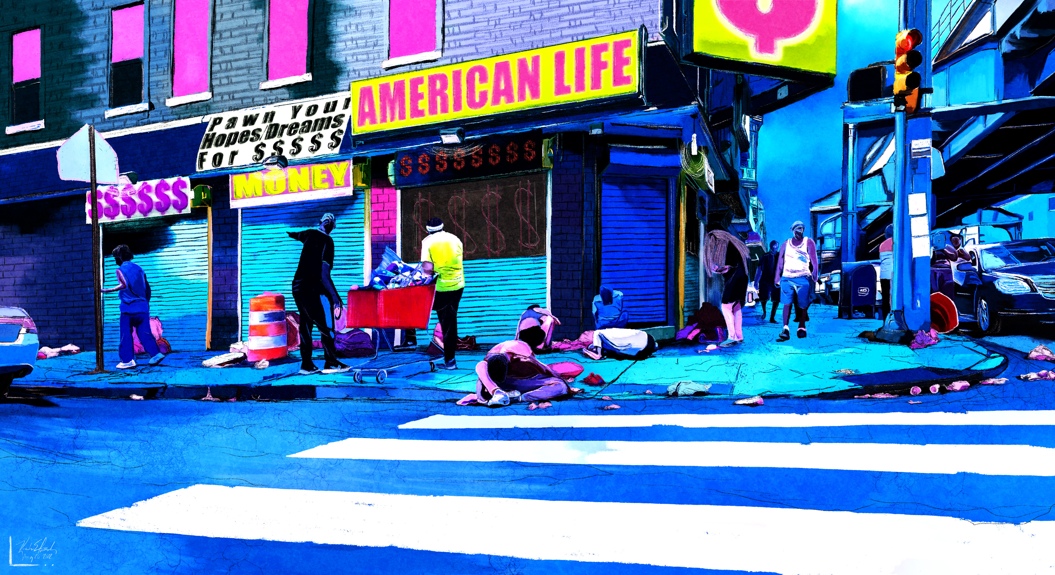 Title: American Life 33x18