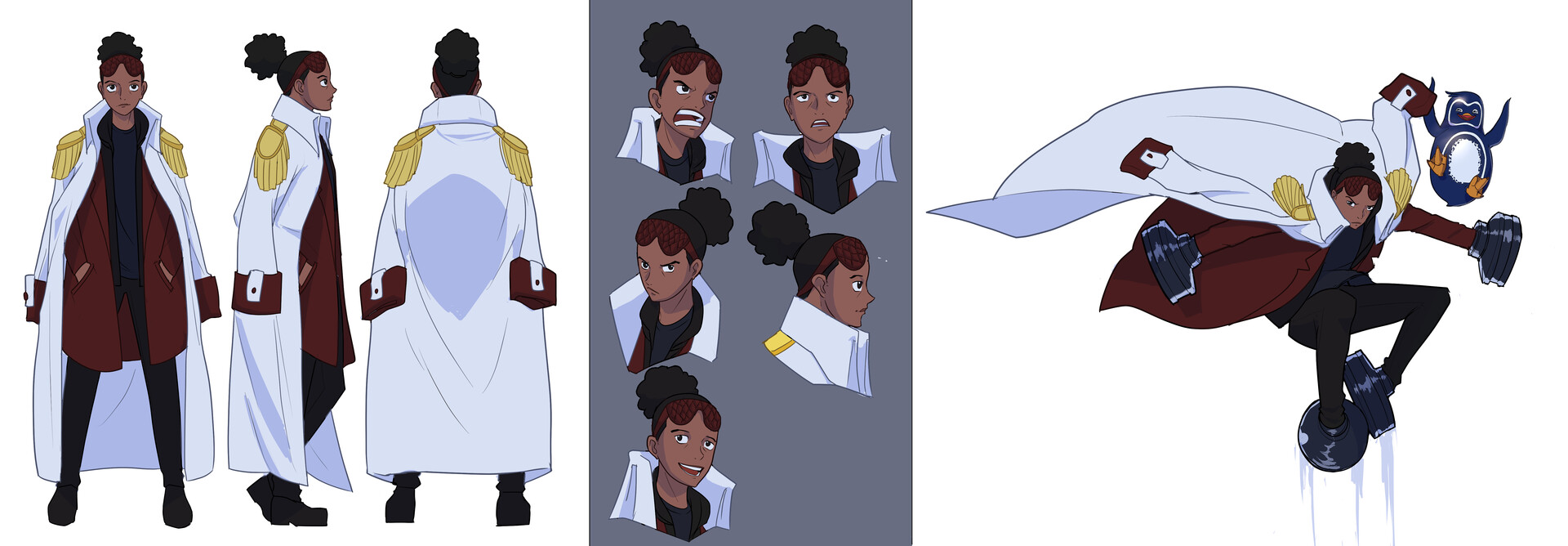 ArtStation one piece character design sheet