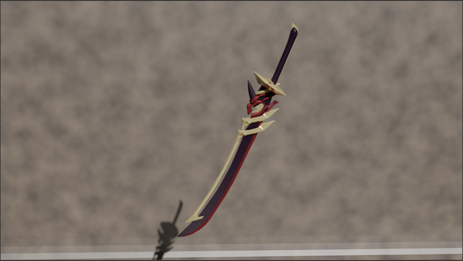 Artstation Genshin Impacts Redhorn Stonethresher Sword
