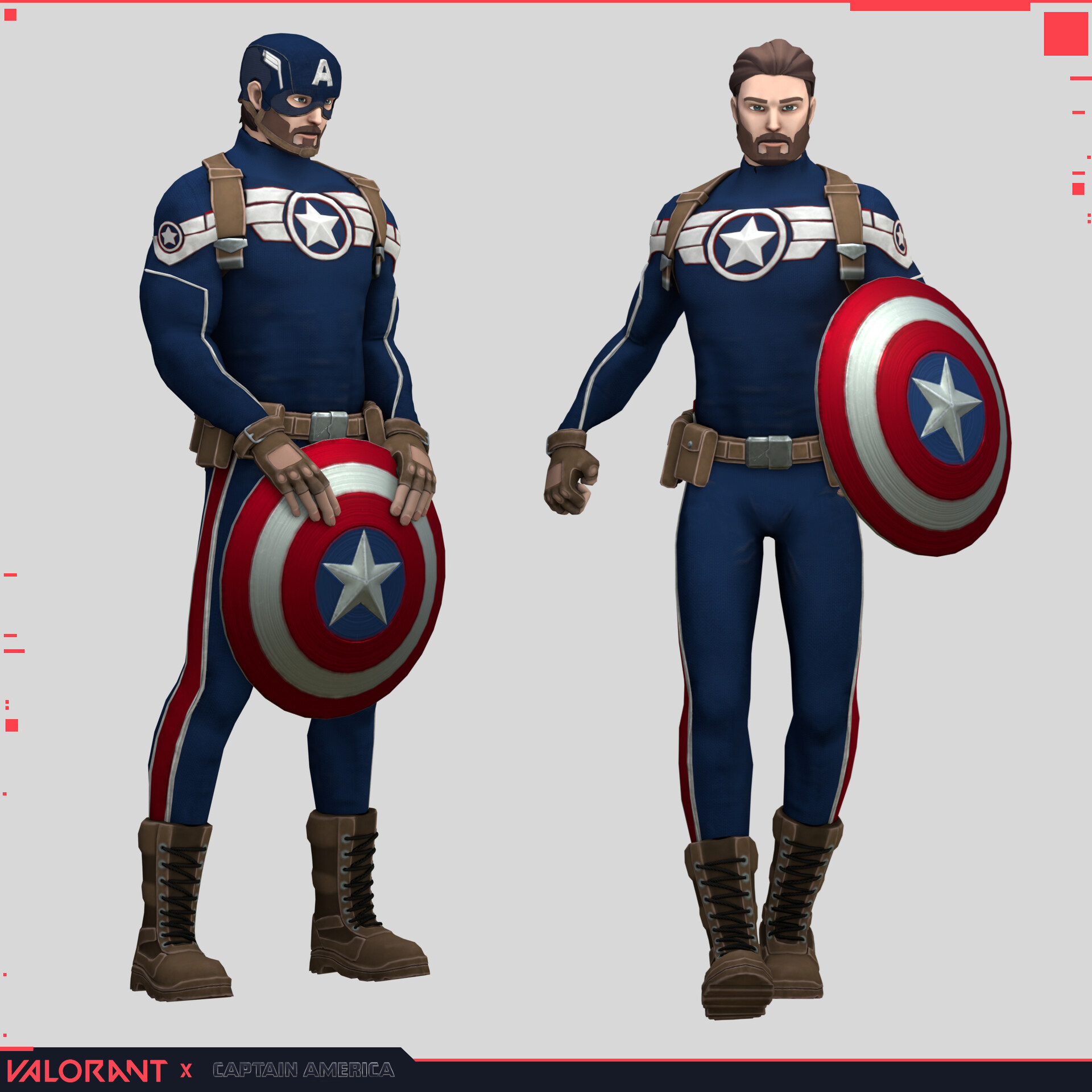 ArtStation - VALORANT - Captain America - Fanart