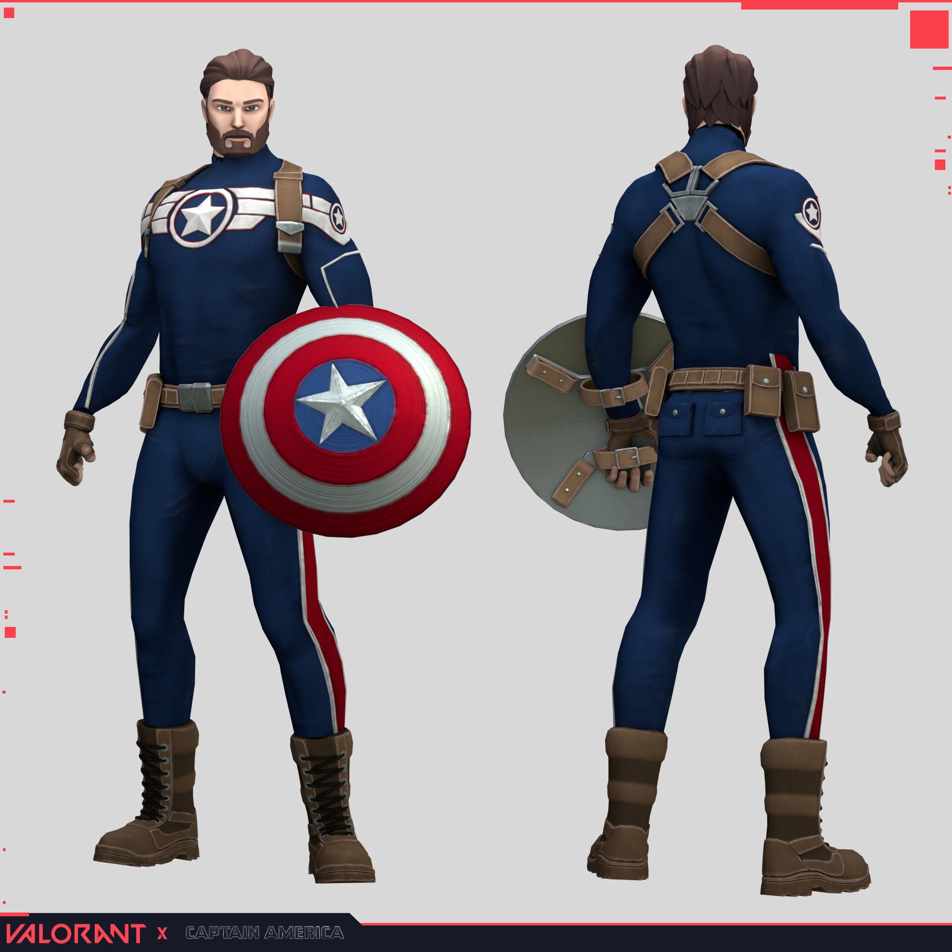 ArtStation - VALORANT - Captain America - Fanart