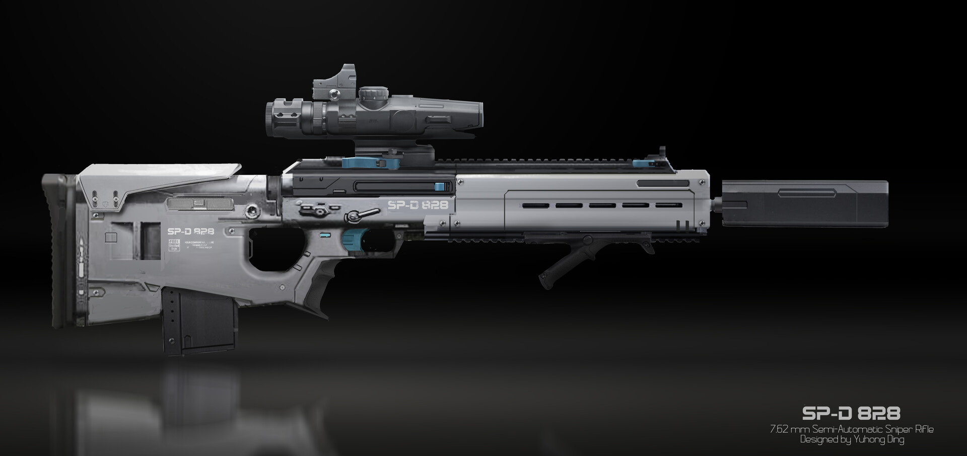 Yuhong ding sp d 828 7 62mm semi automatic sniper rifle