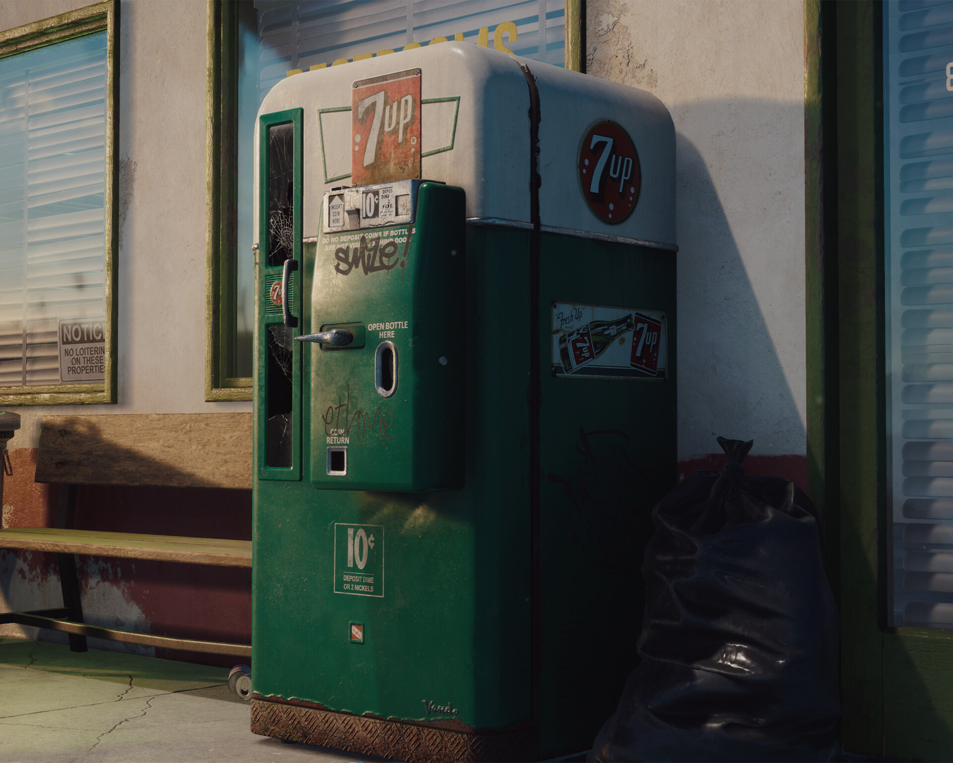 vintage 7up pop machine