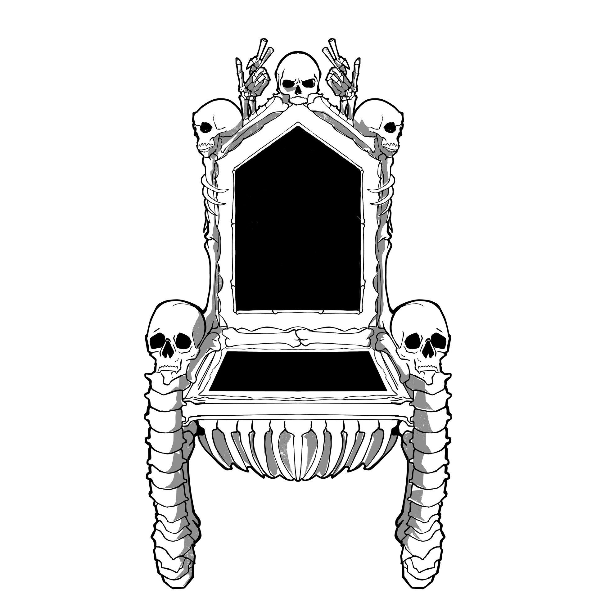 Artstation Skeleton Throne Design