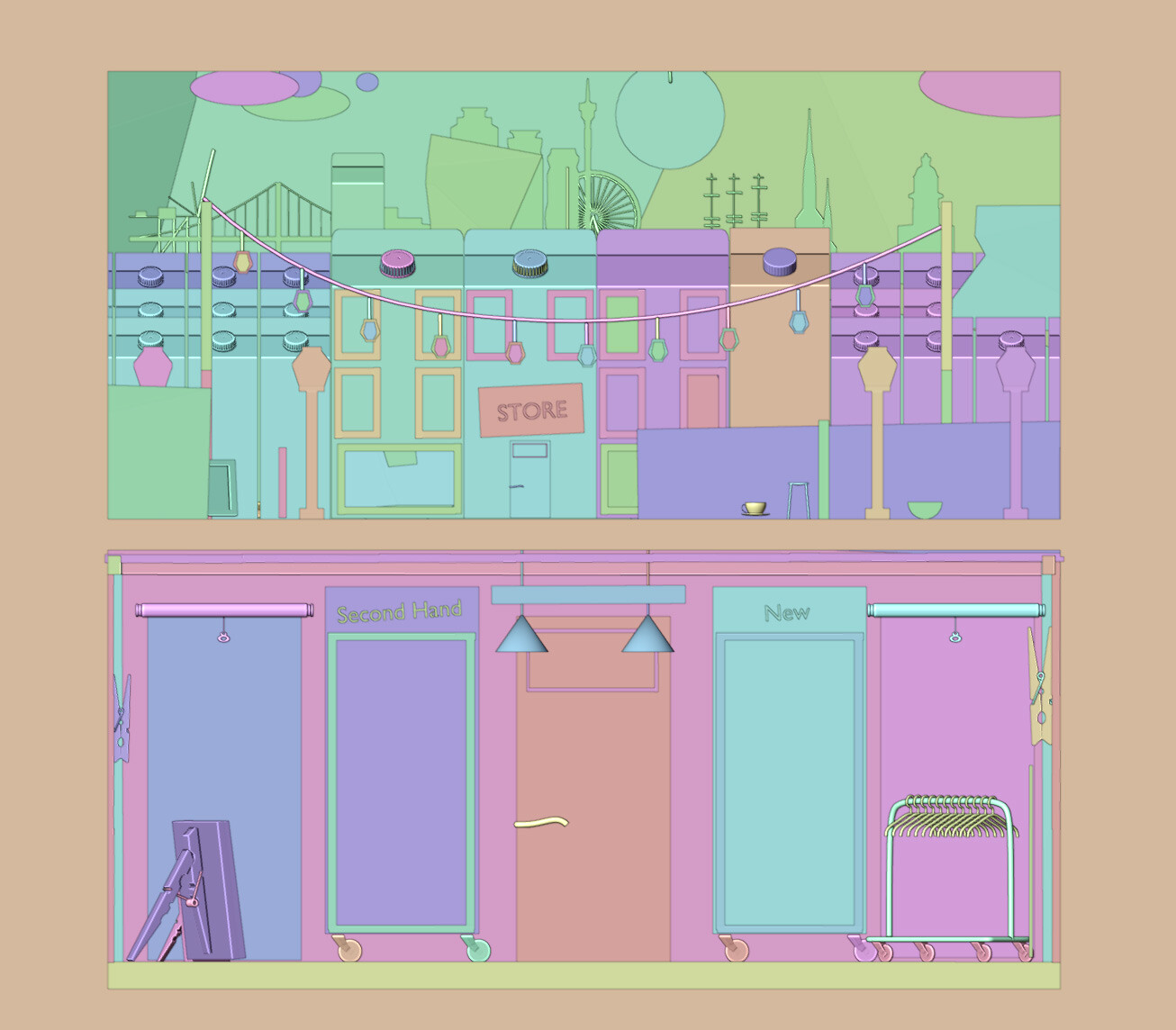 Solid Isometric View (Process In Blender)